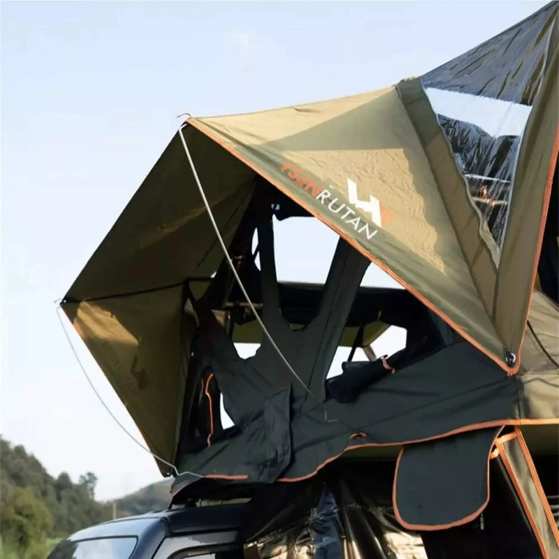 Naturnest Andromeda Green Soft-Shell Rooftop Tent With Large Panoramic Skylight & YKK Doors (SAK50612) by SAKSBY WHOLESALE