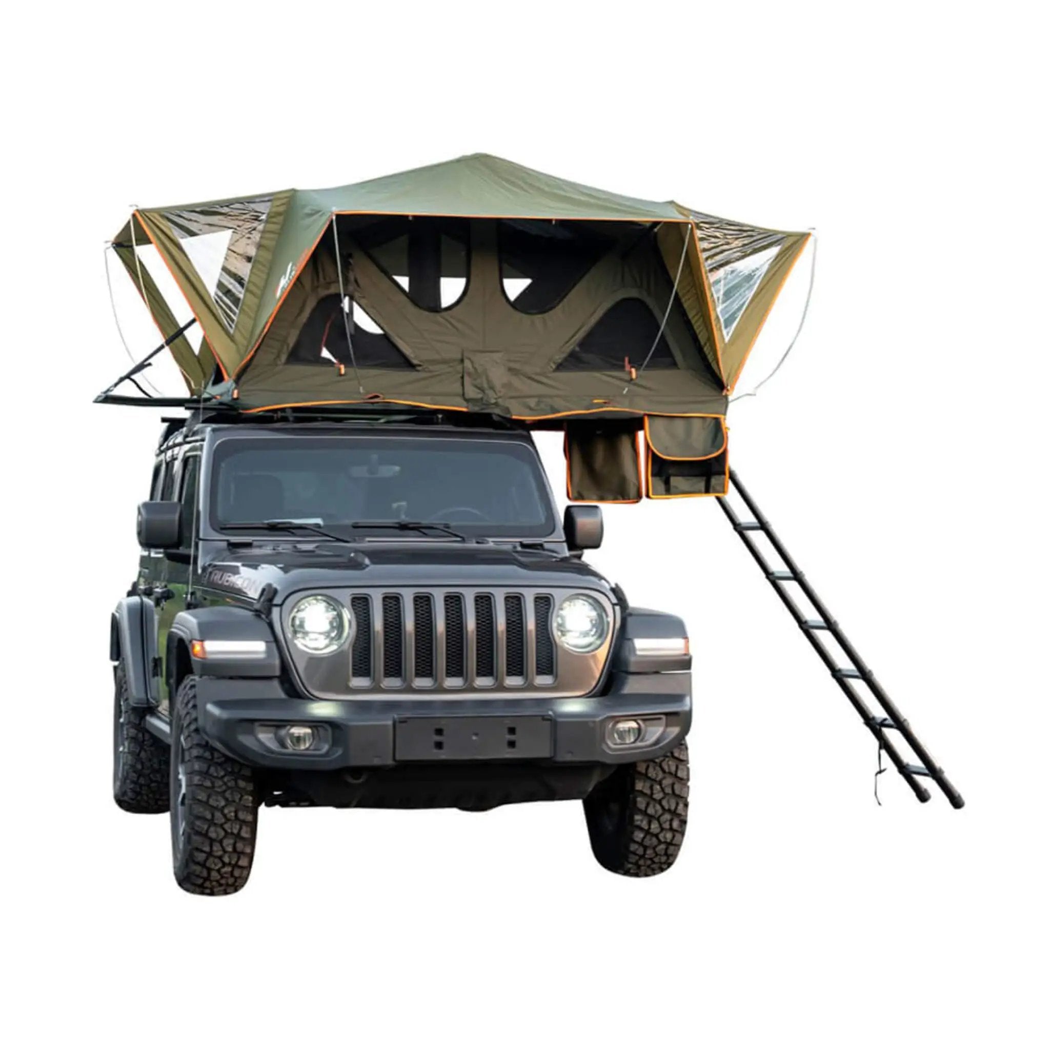 Naturnest Andromeda Green Soft-Shell Rooftop Tent With Large Panoramic Skylight & YKK Doors (SAK50612) by SAKSBY WHOLESALE