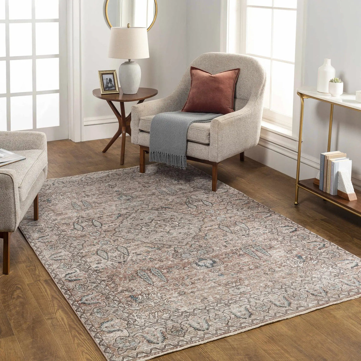 Suay Area Rug - Clearance, installed in a room