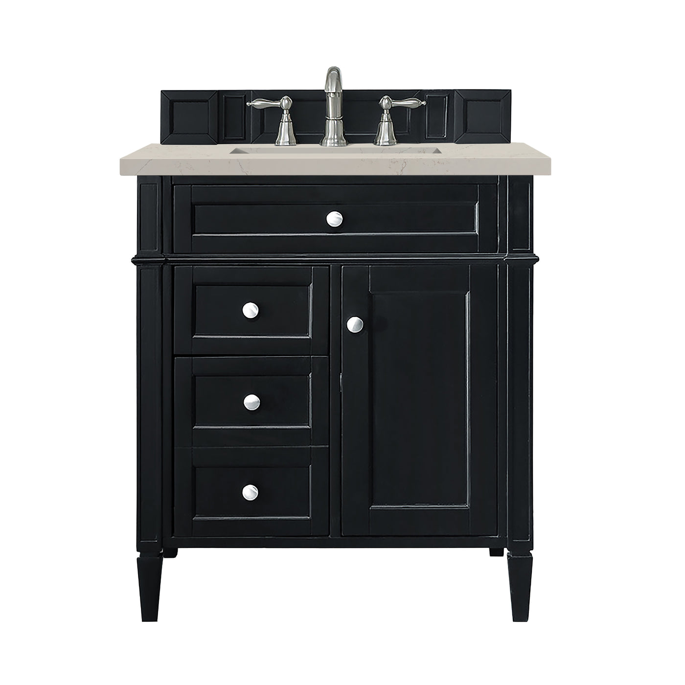 James Martin Brittany 30" Single Bathroom Vanity, Black Onyx, view 37
