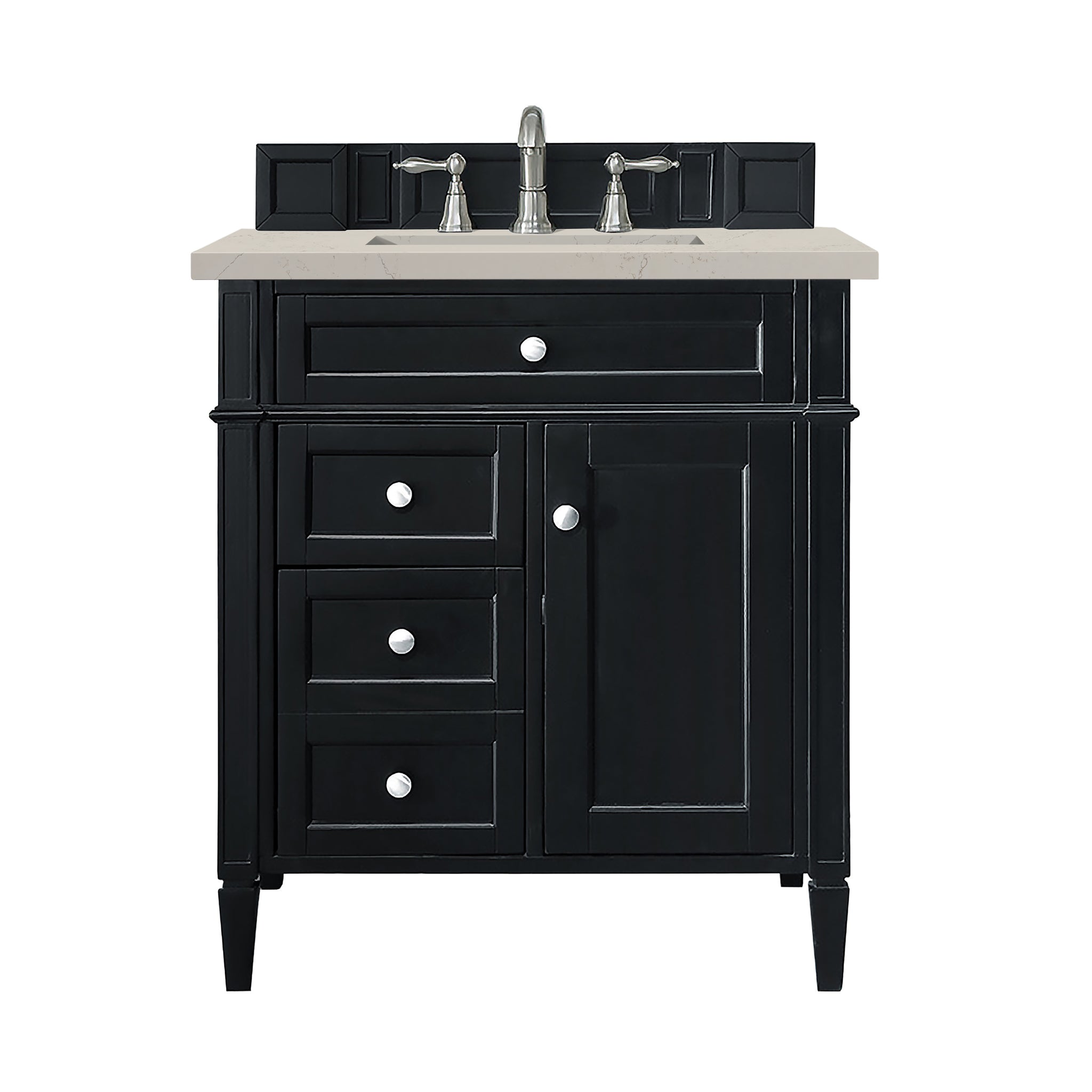 James Martin Brittany 30" Single Bathroom Vanity, Black Onyx, view 37