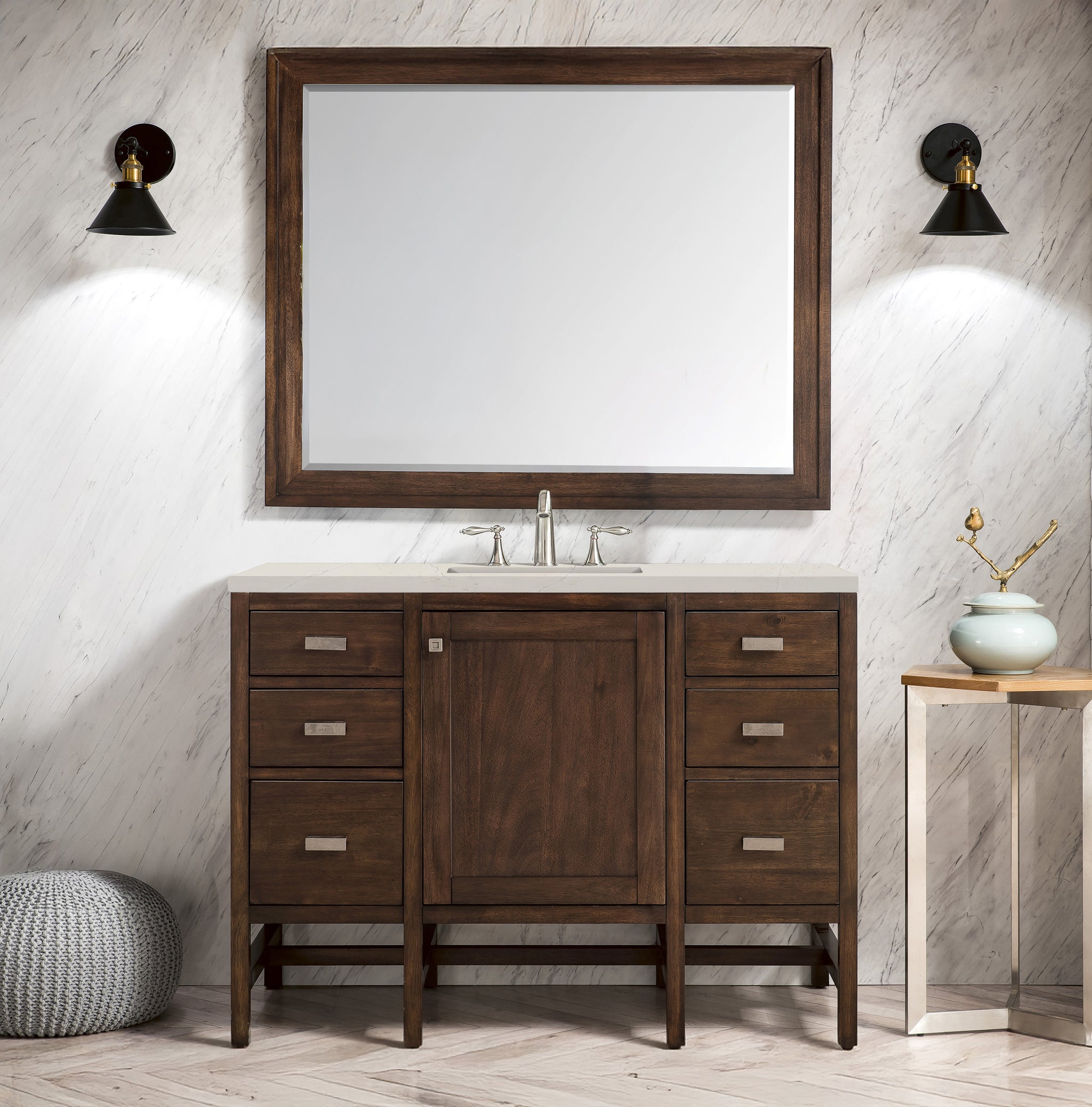 James Martin Addison 48" Single Bathroom Vanity, Mid-Century Acacia, view 25
