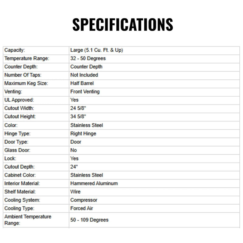 Summerset 24-Inch Outdoor Rated Double Drawer Refrigerator [RFR-24DR2-A] (SAK95283) by SAKSBY WHOLESALE