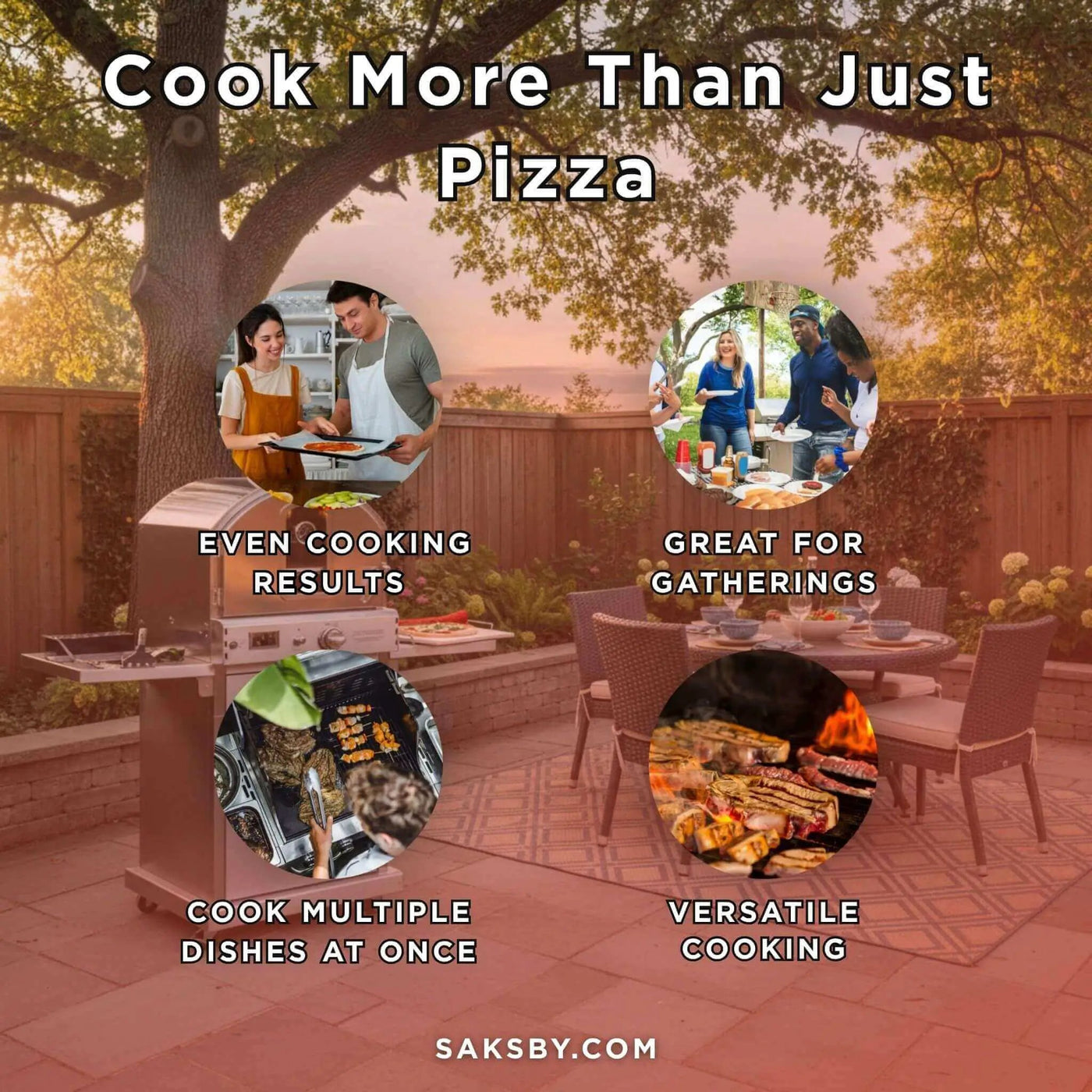 Summerset Outdoor Built-In Countertop Gas Pizza Oven [SS-OVBI] (SAK73182) by SAKSBY WHOLESALE