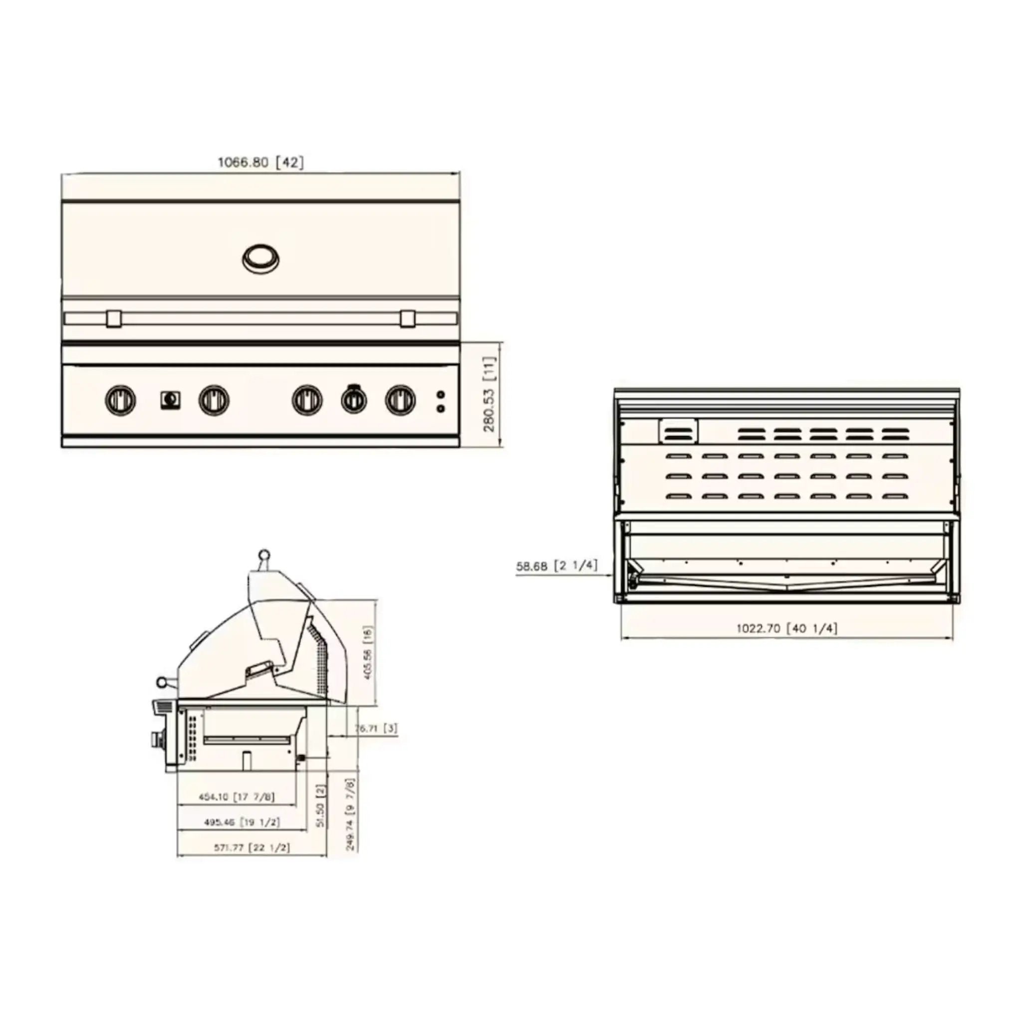 Summerset Quest Grill With Rear Infrared Burner, Rotisserie Kit, & Drop-In Griddle Plate [QST] (SAK51437) by SAKSBY WHOLESALE