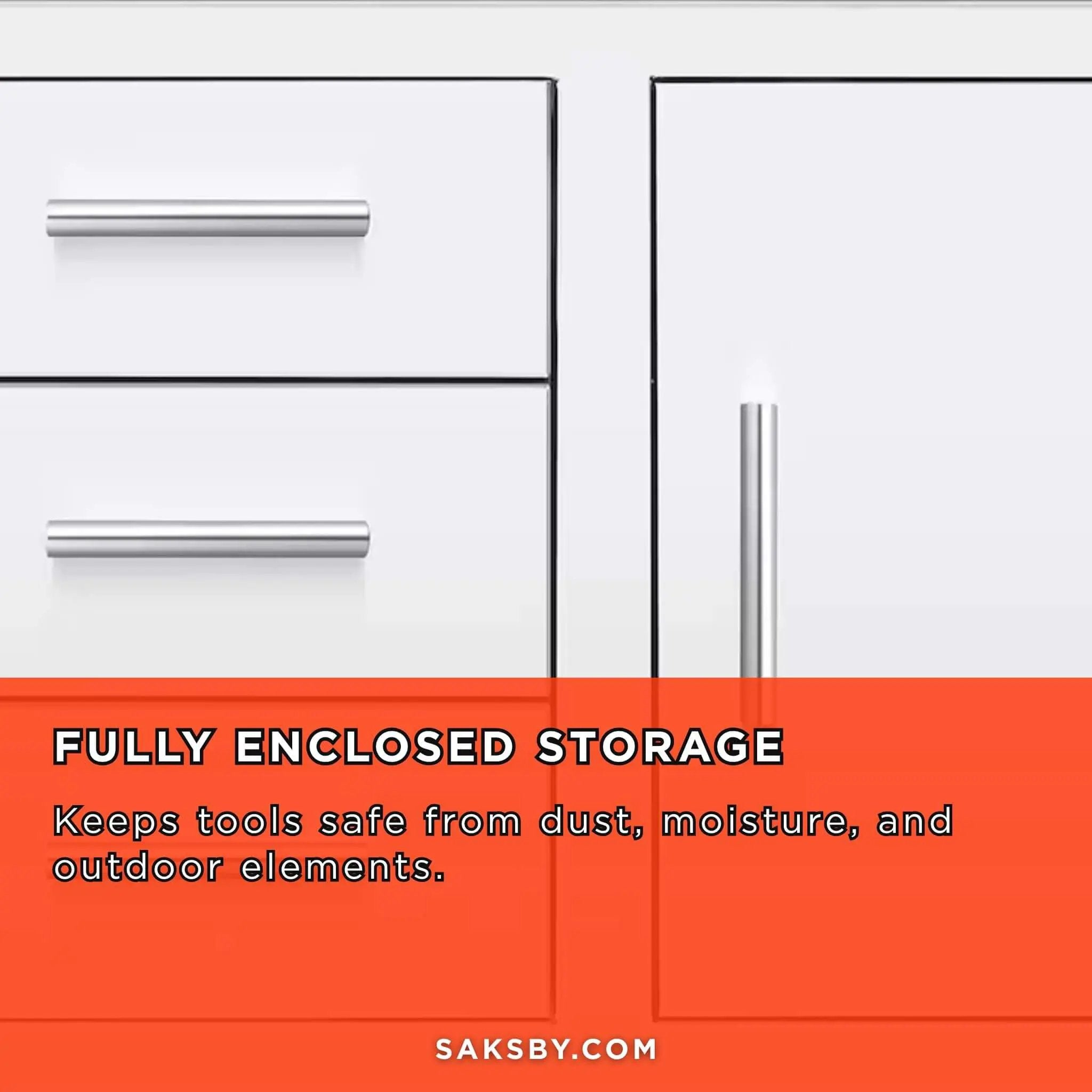 Summerset 33-Inch Stainless Steel Flush Mount Triple Drawer And Access Door Combo [DC3-33] (SAK92847) by SAKSBY WHOLESALE