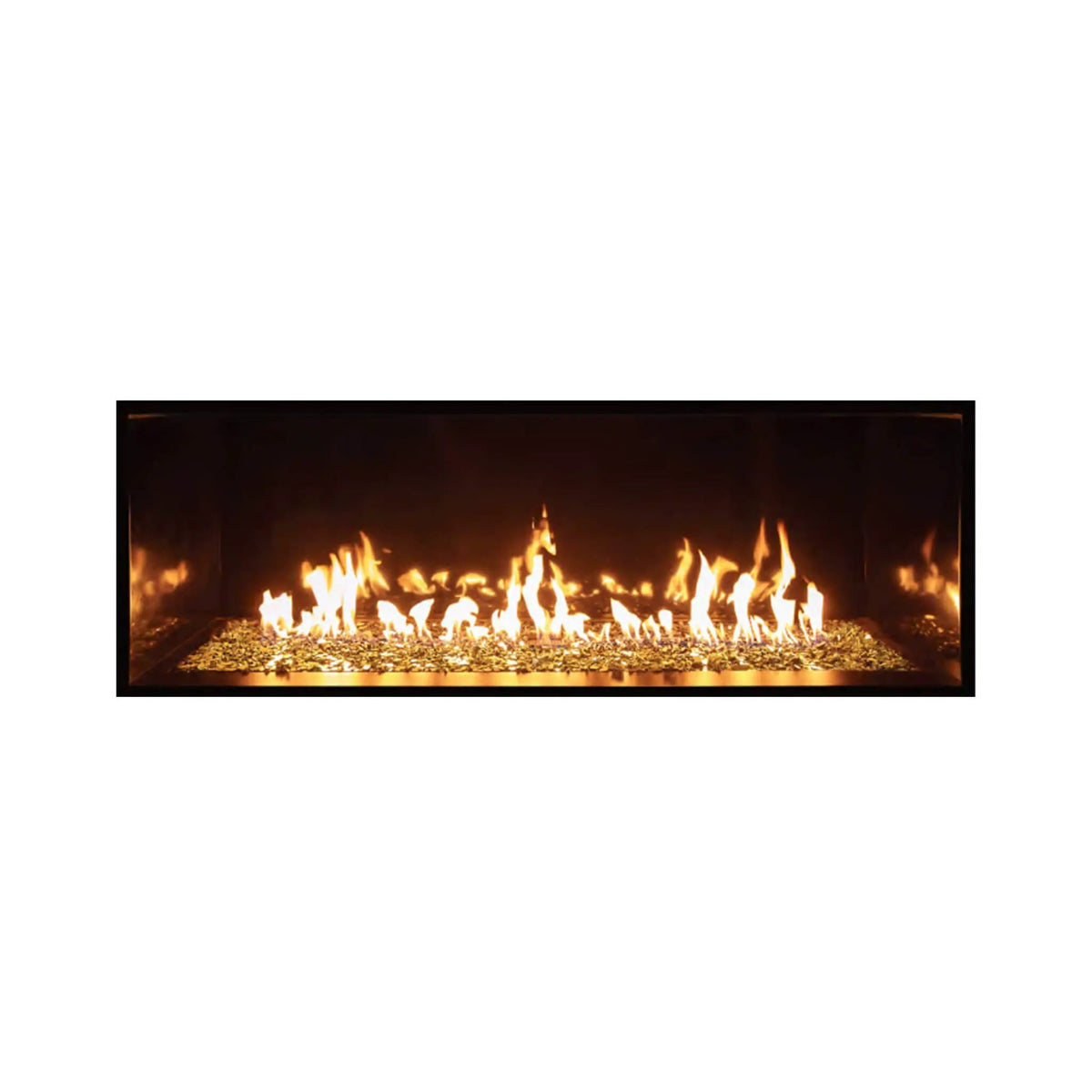 Summit 72-Inch Linear Fireplace With Bedrock [SML-72BR] (SAK92081) by SAKSBY WHOLESALE