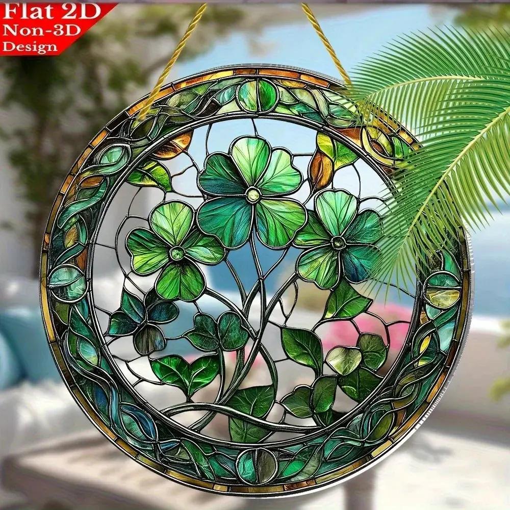 Sun Catcher - Colorful Stained Glass 8x8 Inch by House Of Avana