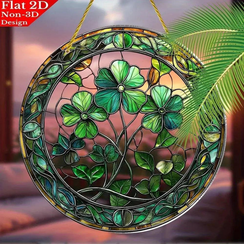Sun Catcher - Colorful Stained Glass 8x8 Inch by House Of Avana