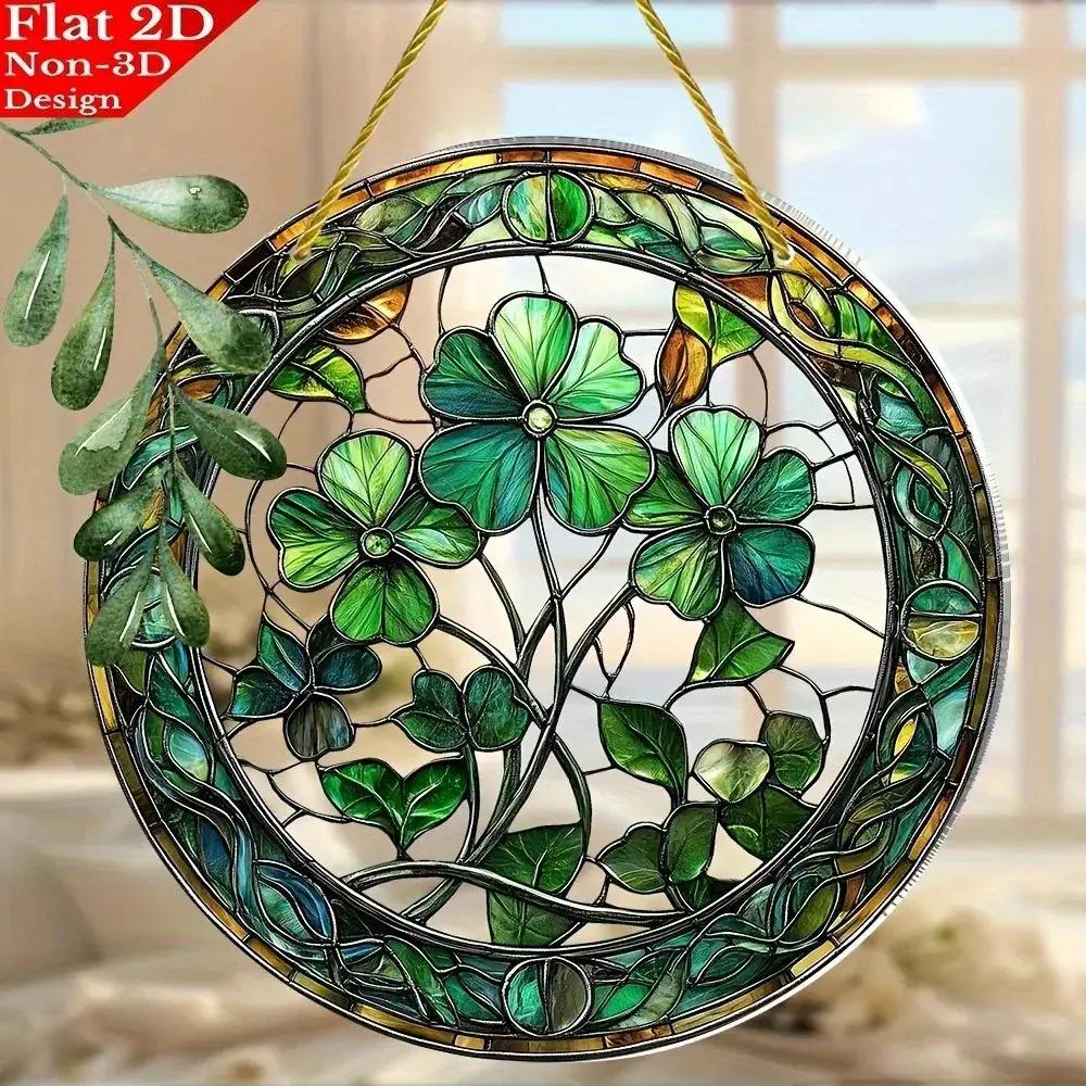 Sun Catcher - Colorful Stained Glass 8x8 Inch by House Of Avana