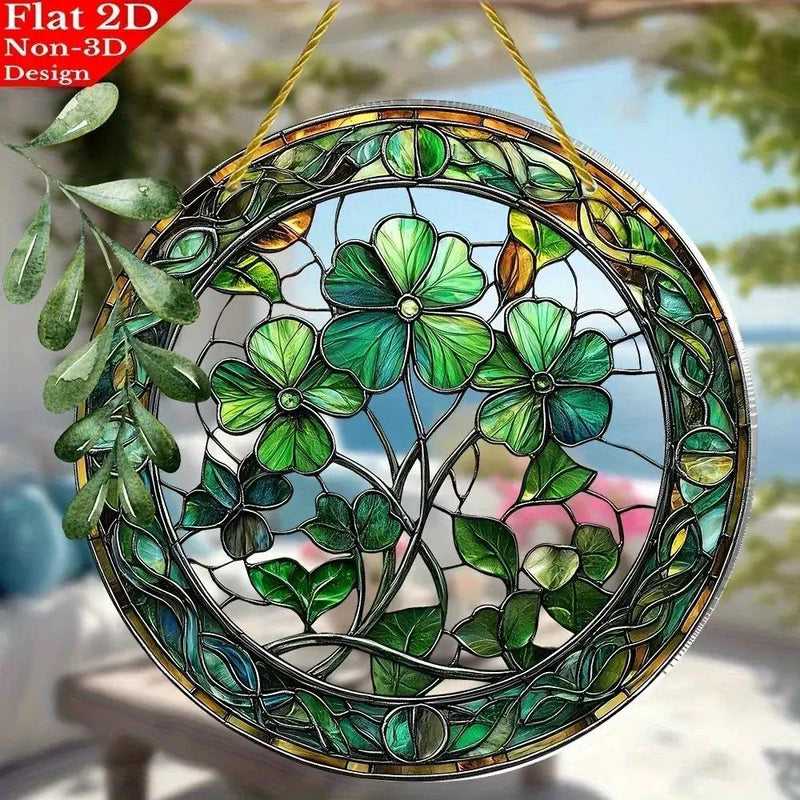 Sun Catcher - Colorful Stained Glass 8x8 Inch by House Of Avana