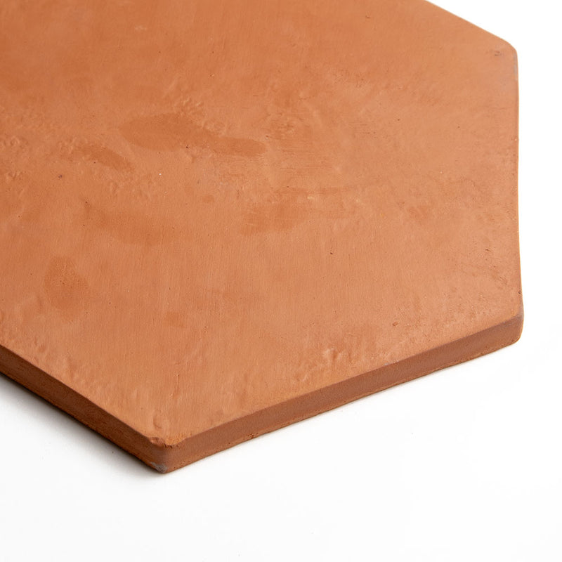 Sunrise Natural Hand Pressed Hexagon 8 Terracotta Tiles 8x8 Terracotta Natural 8x8 Tiles — 1