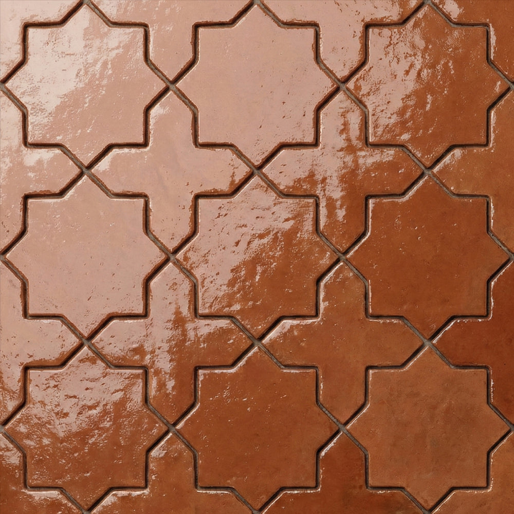 Sunrise Natural Star Terracotta Tiles 8x8 Terracotta Natural 8x8 Tiles