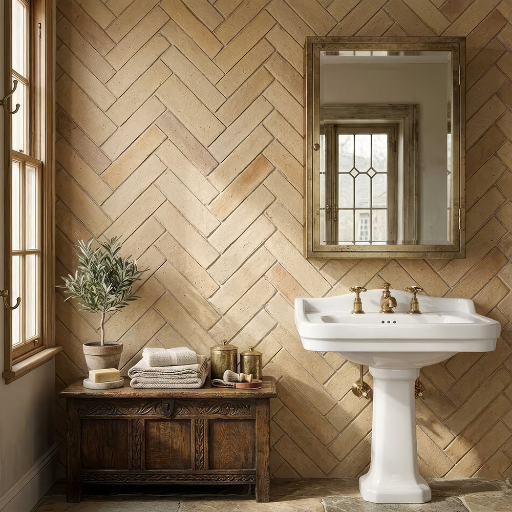 Sunrise Natural Terracotta Tiles 2 9/16x8 7/16 Terracotta Natural 2x12 Tiles — 2