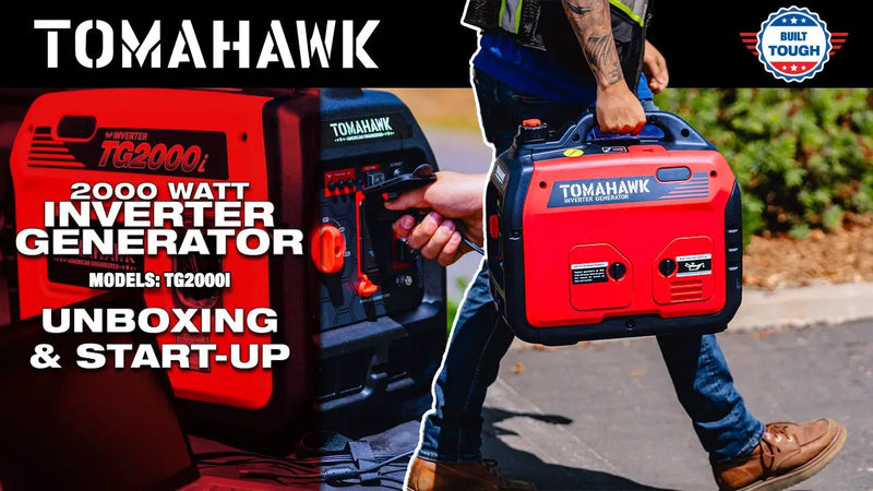 2000 Watt Inverter Generator Super Quiet Portable Gas Power Professional Use by Tomahawk Power