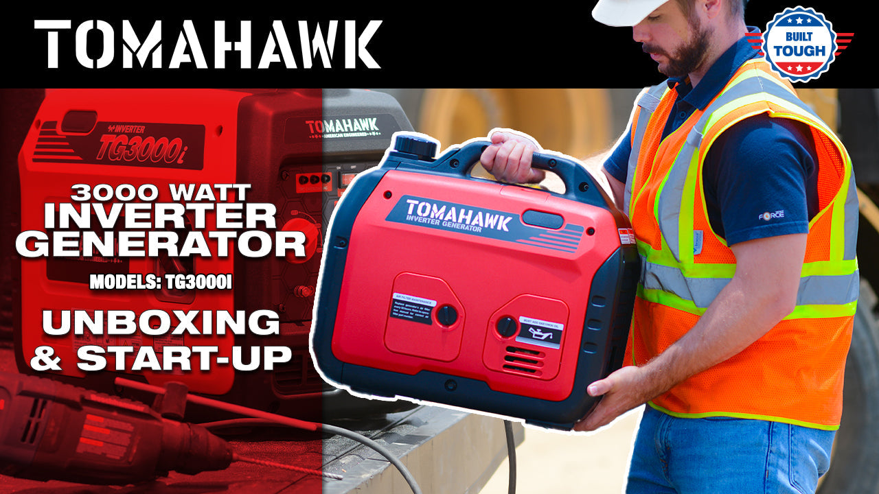 3000 Watt Inverter Generator Super Quiet Portable Gas Power Professional Use by Tomahawk Power