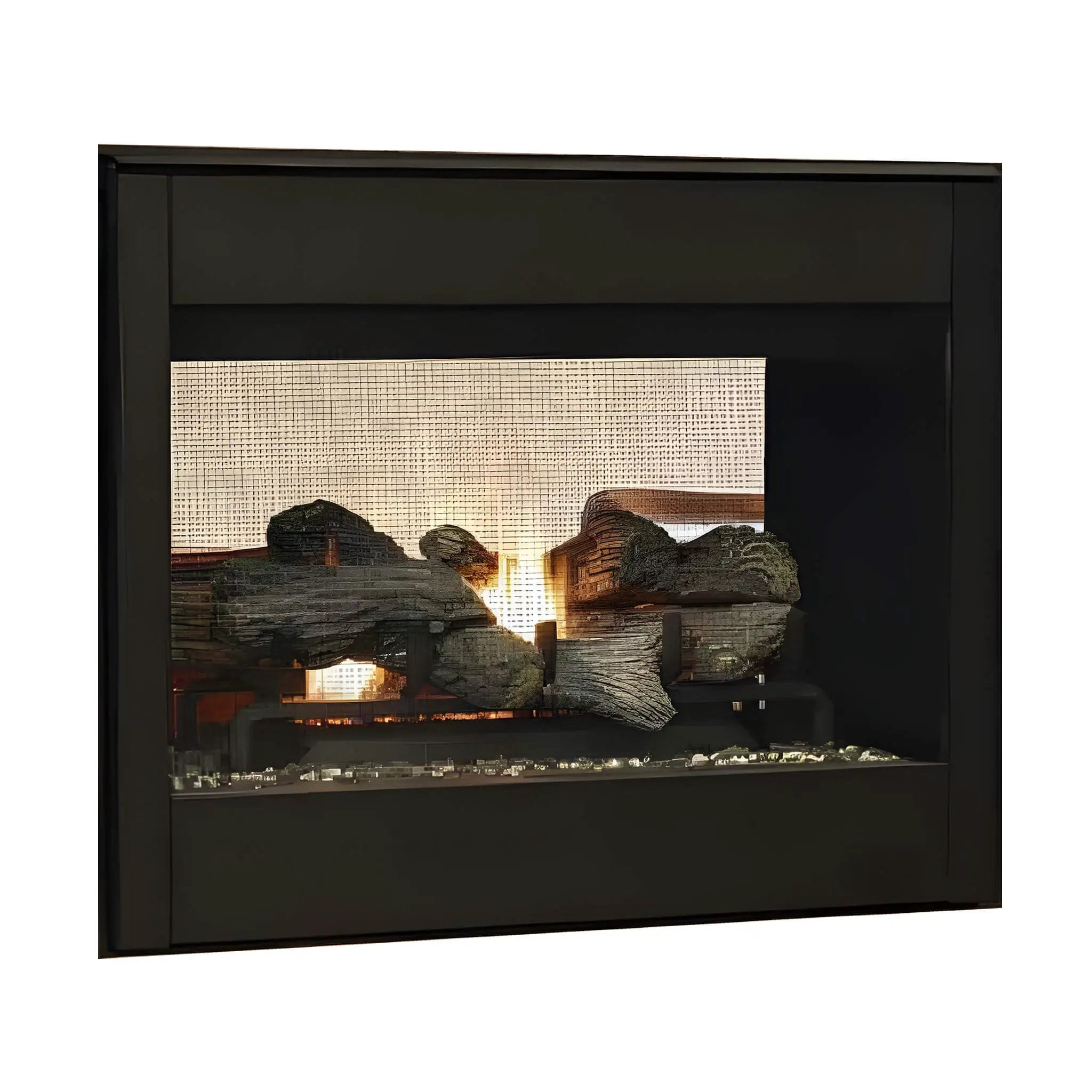 Superior Fireplaces 35-Inch Electronic Ignition Natural Gas Direct Vent See-Through Fireplace [DR35STDEN] (SAK20581) by SAKSBY WHOLESALE