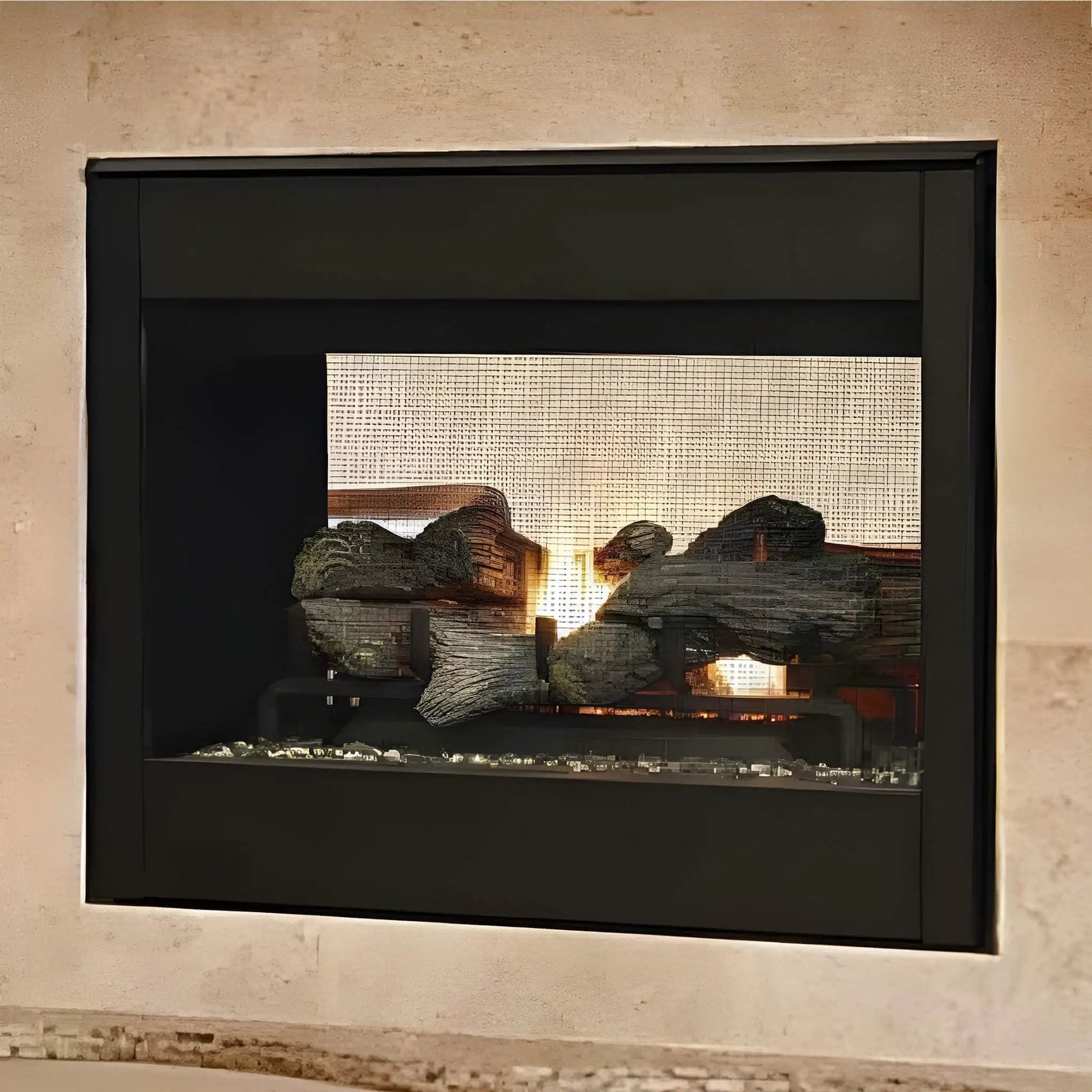 Superior Fireplaces 35-Inch Electronic Ignition Natural Gas Direct Vent See-Through Fireplace [DR35STDEN] (SAK20581) by SAKSBY WHOLESALE