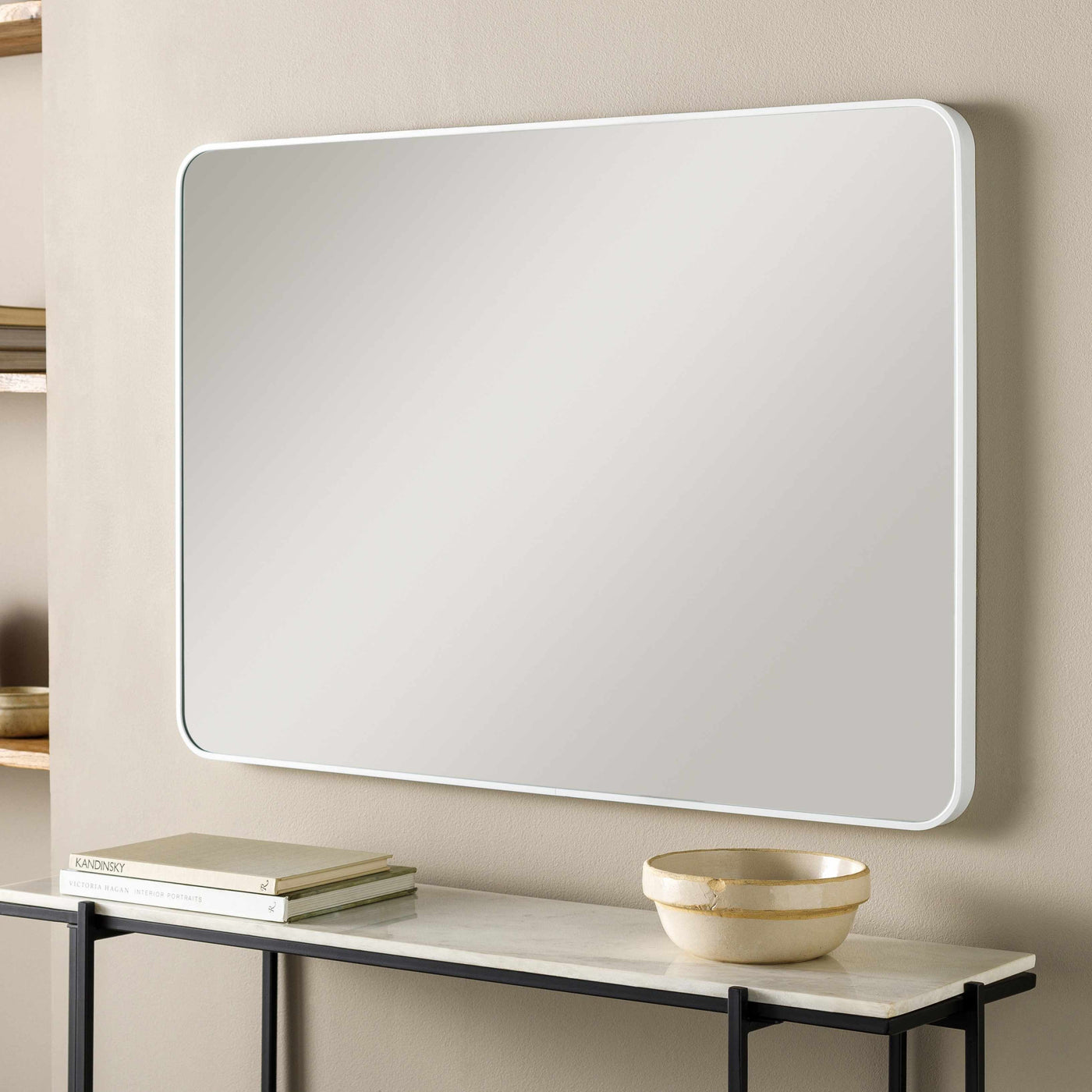 Sustinente White Carved Mirror - Clearance by Boutique Rugs