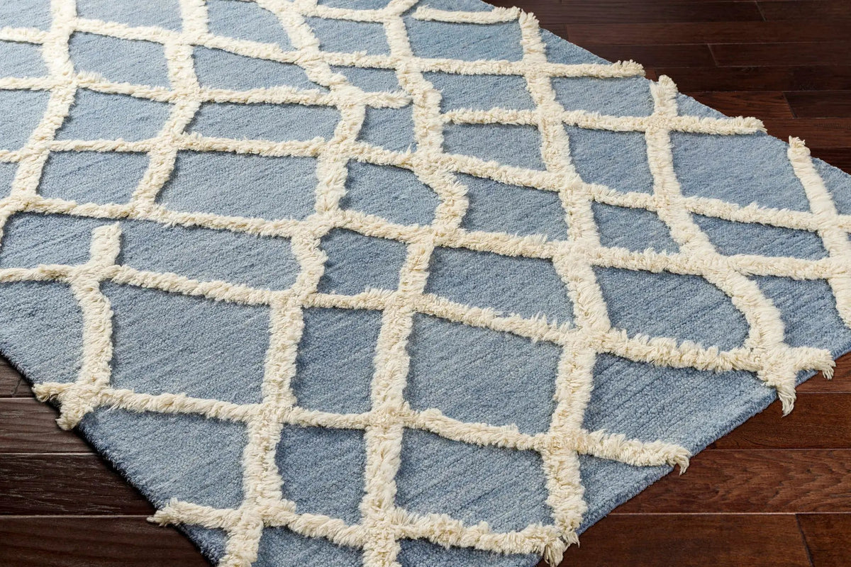 Adica Blue Wool Area Rug - Clearance, photo 2 of 4