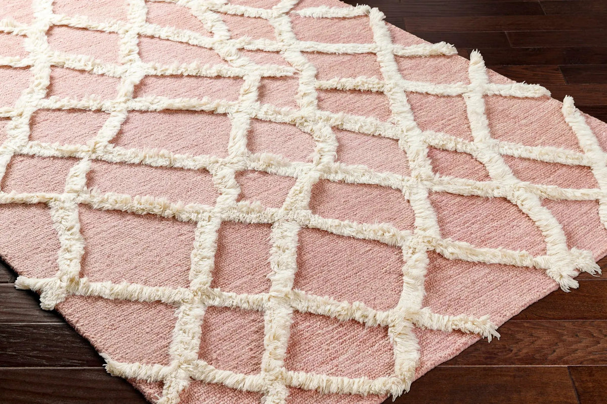 Adica Pink Wool Area Rug - Clearance, photo 2 of 4