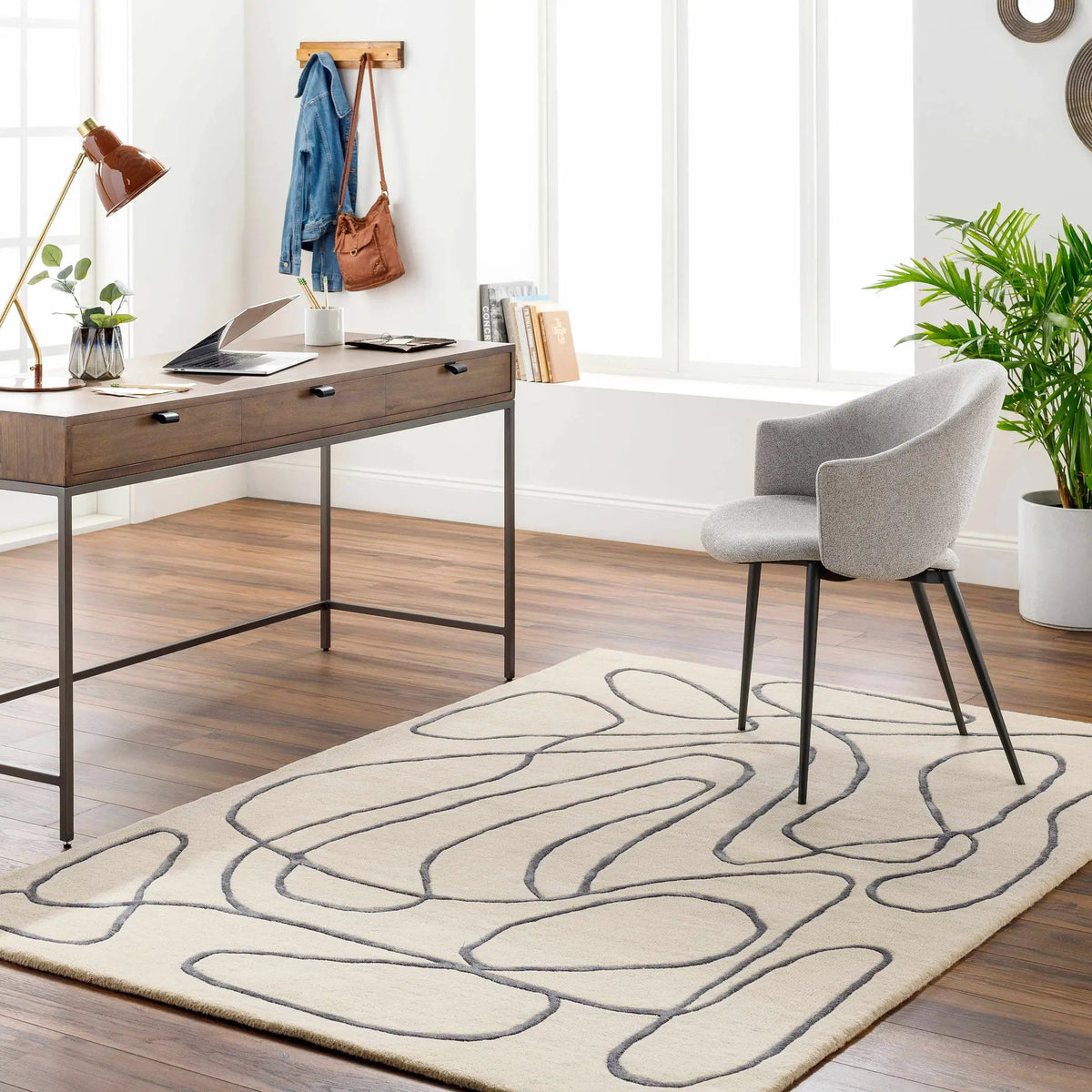 Derek Area Rug - Clearance, installed in a room