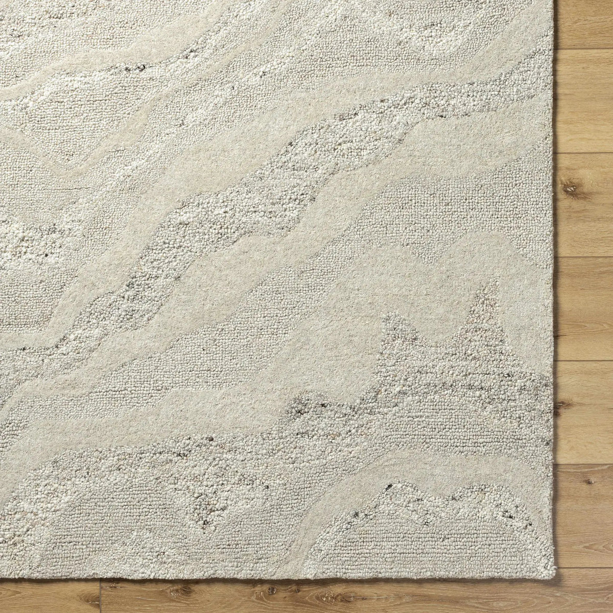 Siani Cream Wool Area Rug, photo 7 of 8