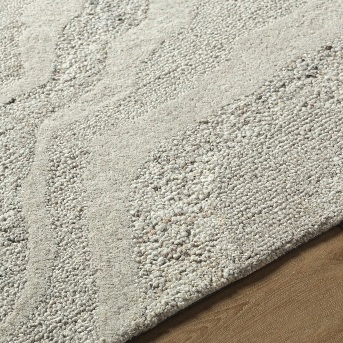Siani Cream Wool Area Rug, photo 6 of 8
