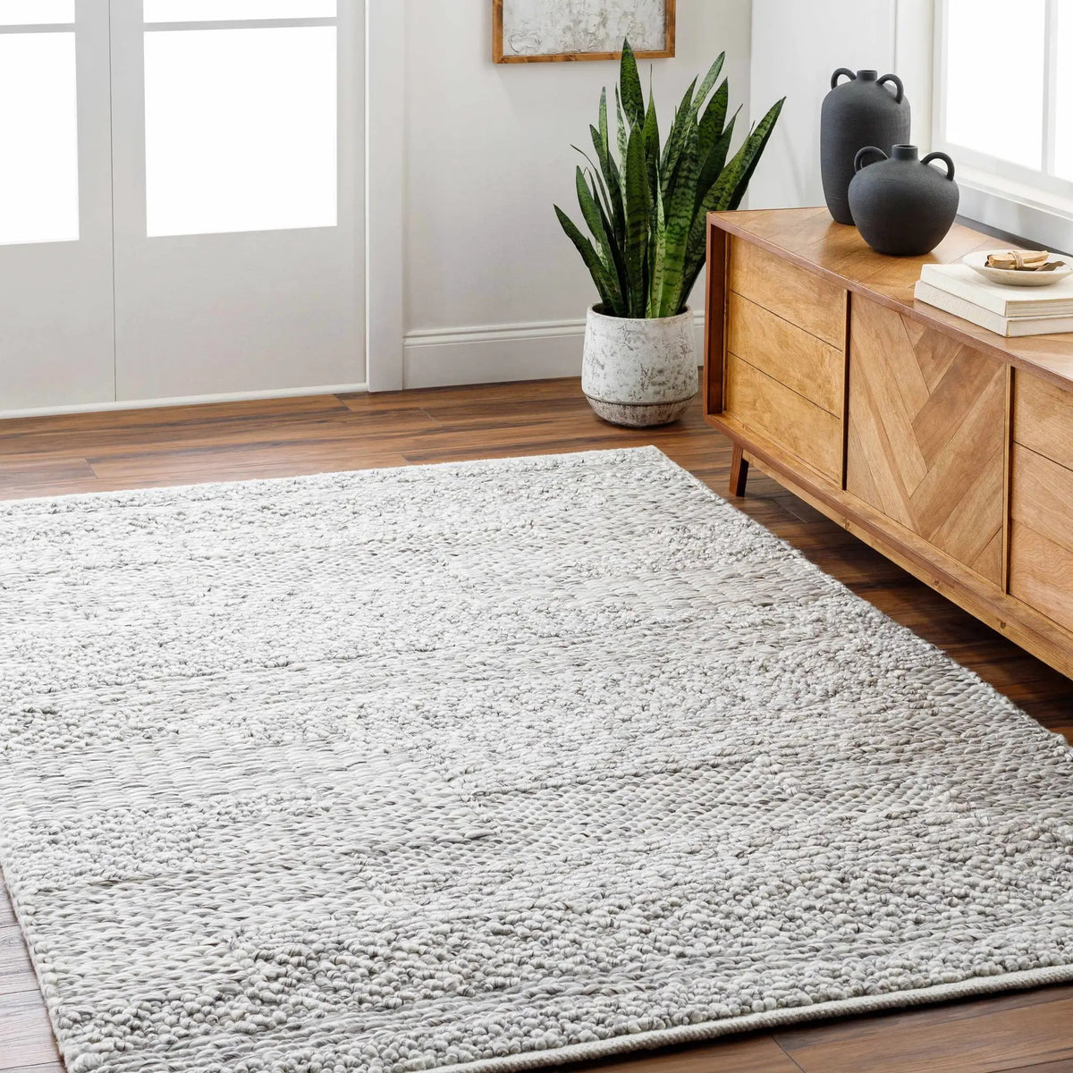Amon Area Rug - Clearance, installed in a room