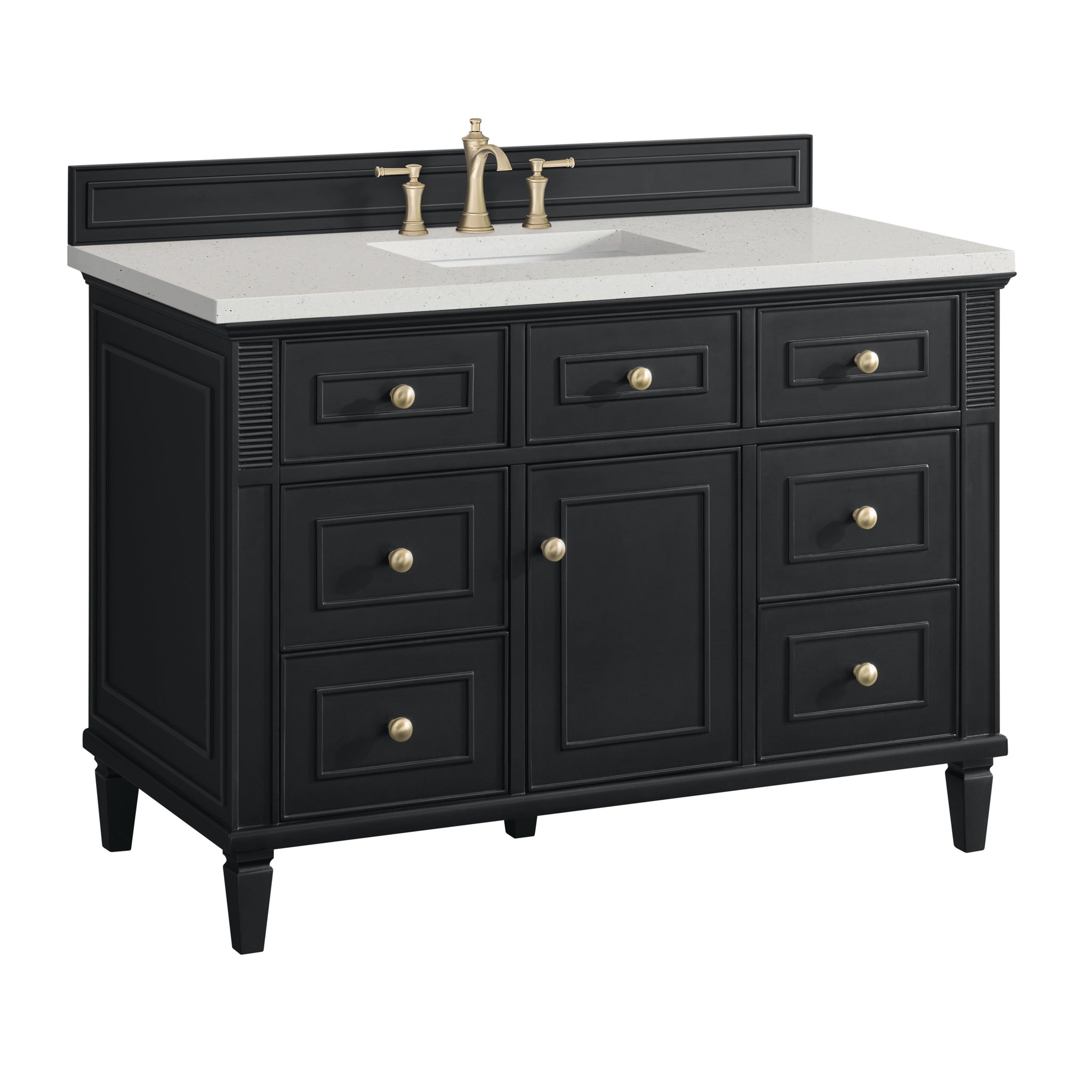 James Martin Lorelai 48" Single Bathroom Vanity, Black Onyx, view 35