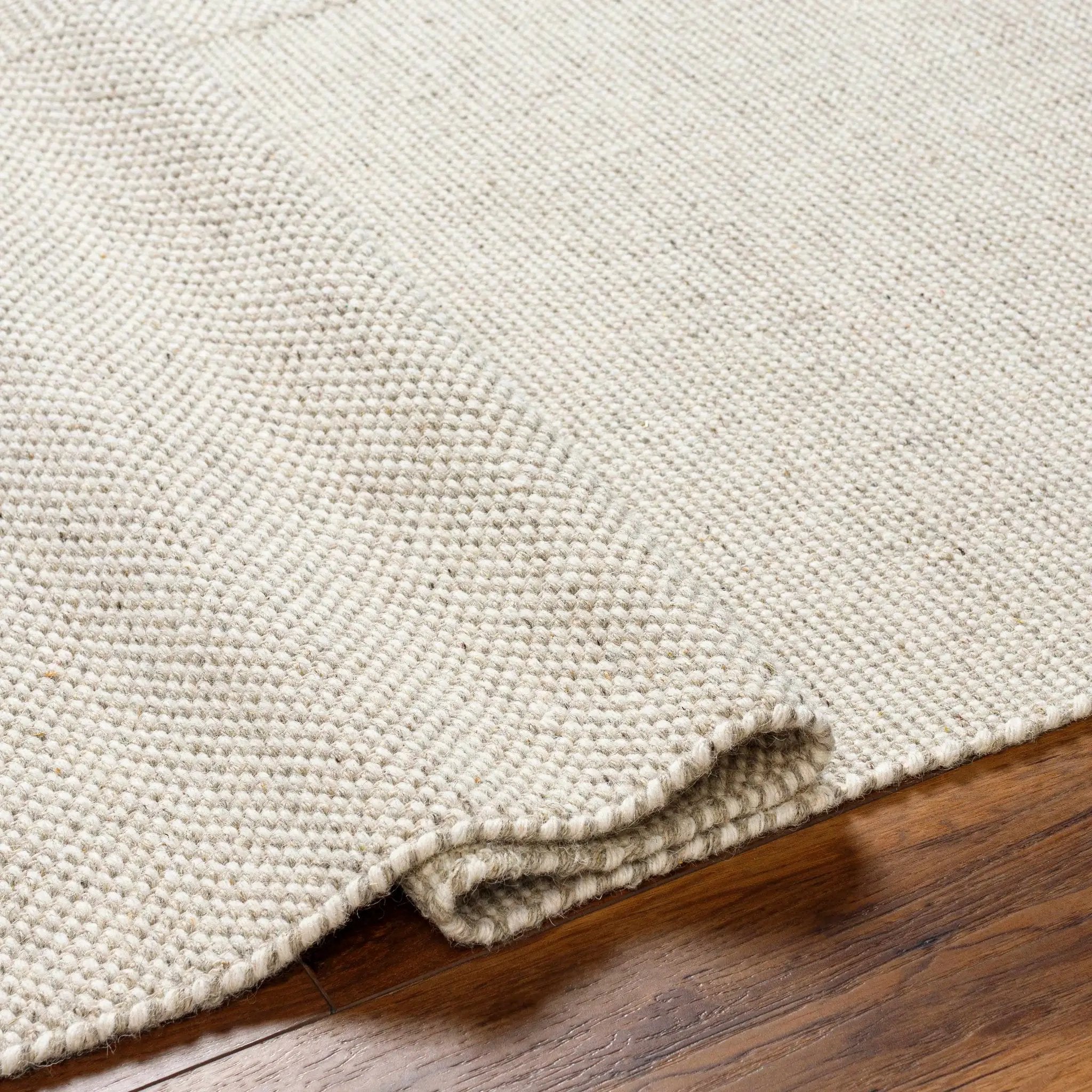 Abhay Cream Wool Area Rug - Clearance by Boutique Rugs