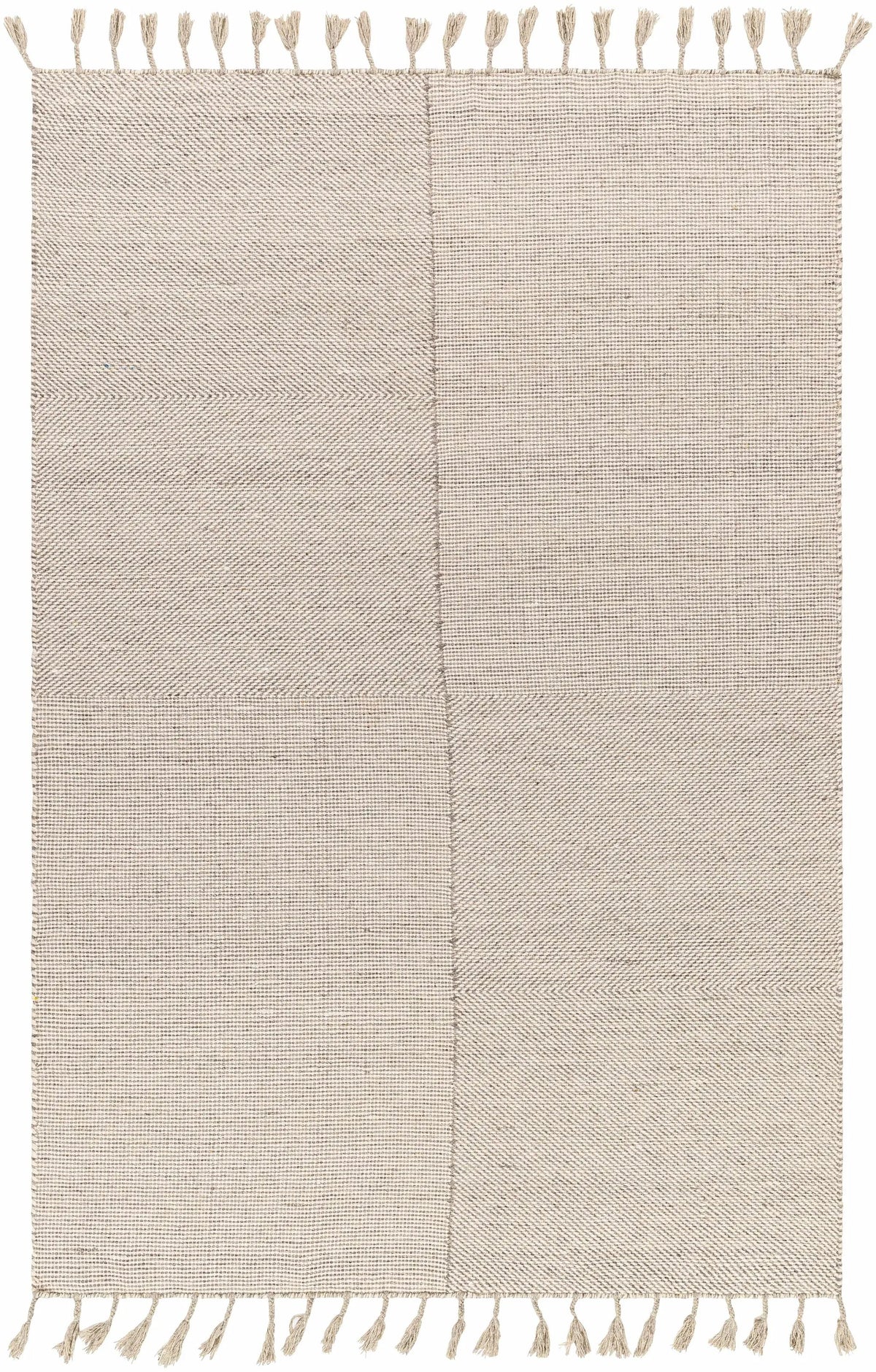 Abhay Beige Wool Area Rug - Clearance