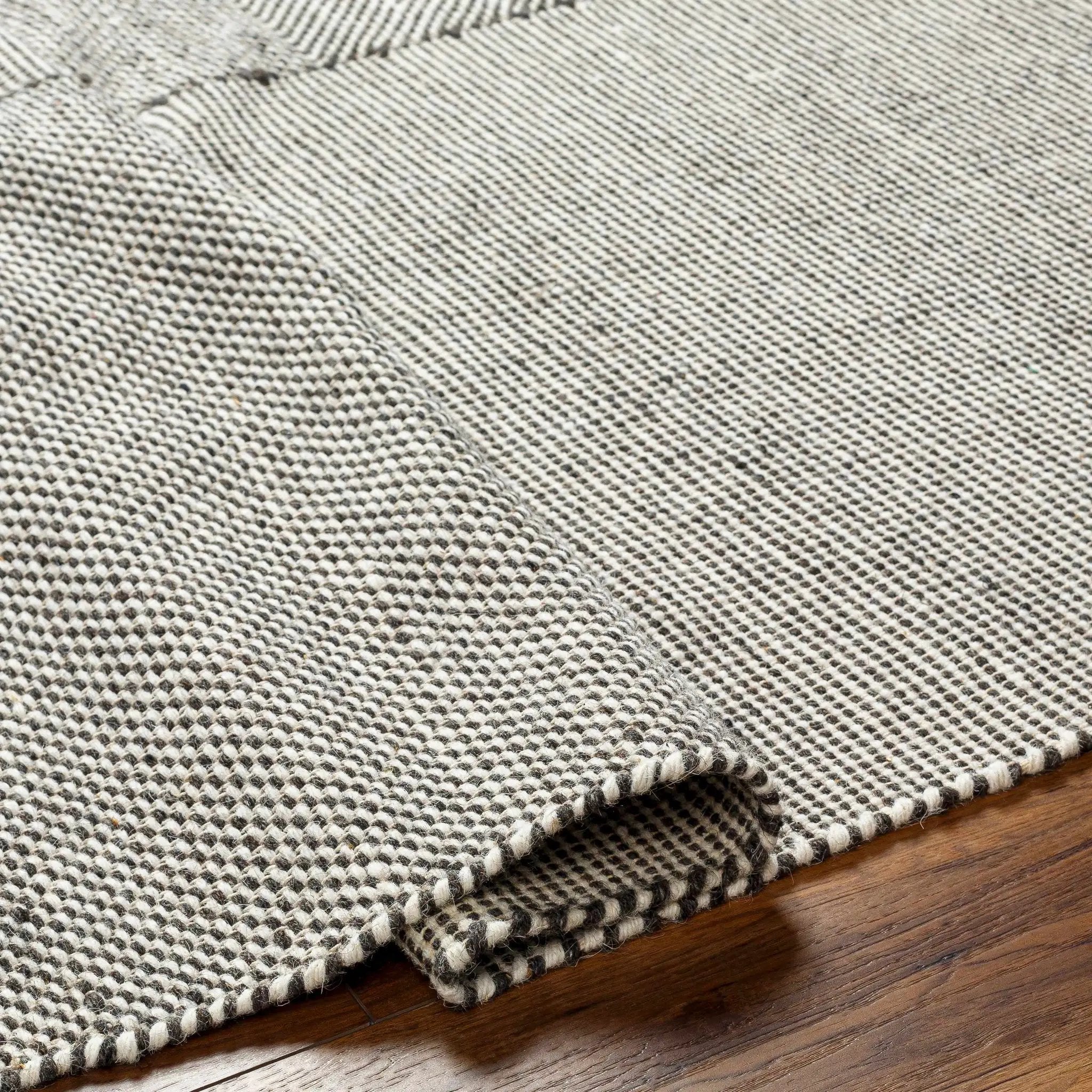 Abhay Gray Wool Area Rug - Clearance by Boutique Rugs