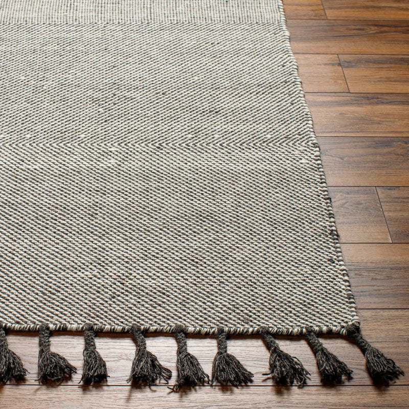 Abhay Gray Wool Area Rug - Clearance by Boutique Rugs