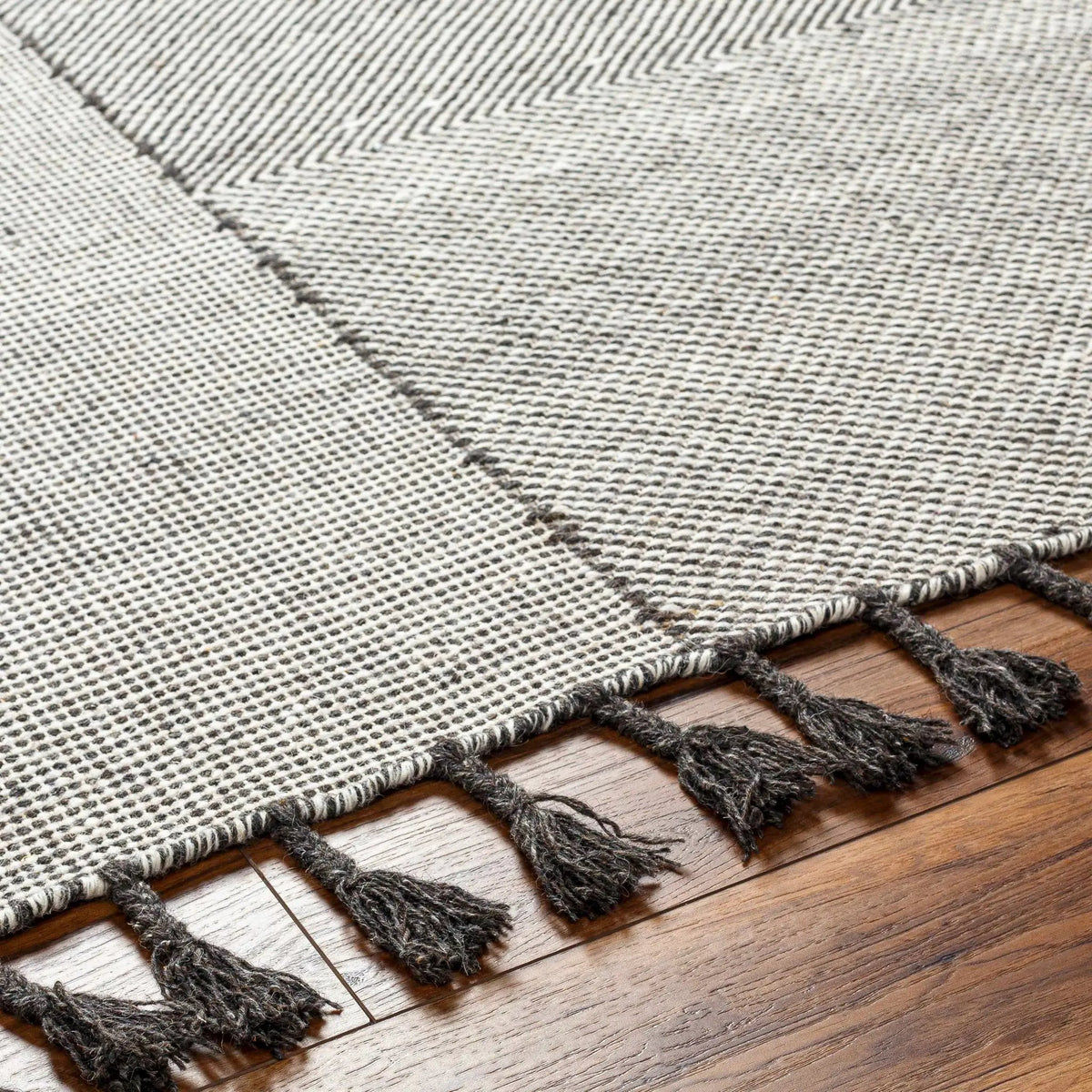 Abhay Gray Wool Area Rug - Clearance, photo 6 of 6