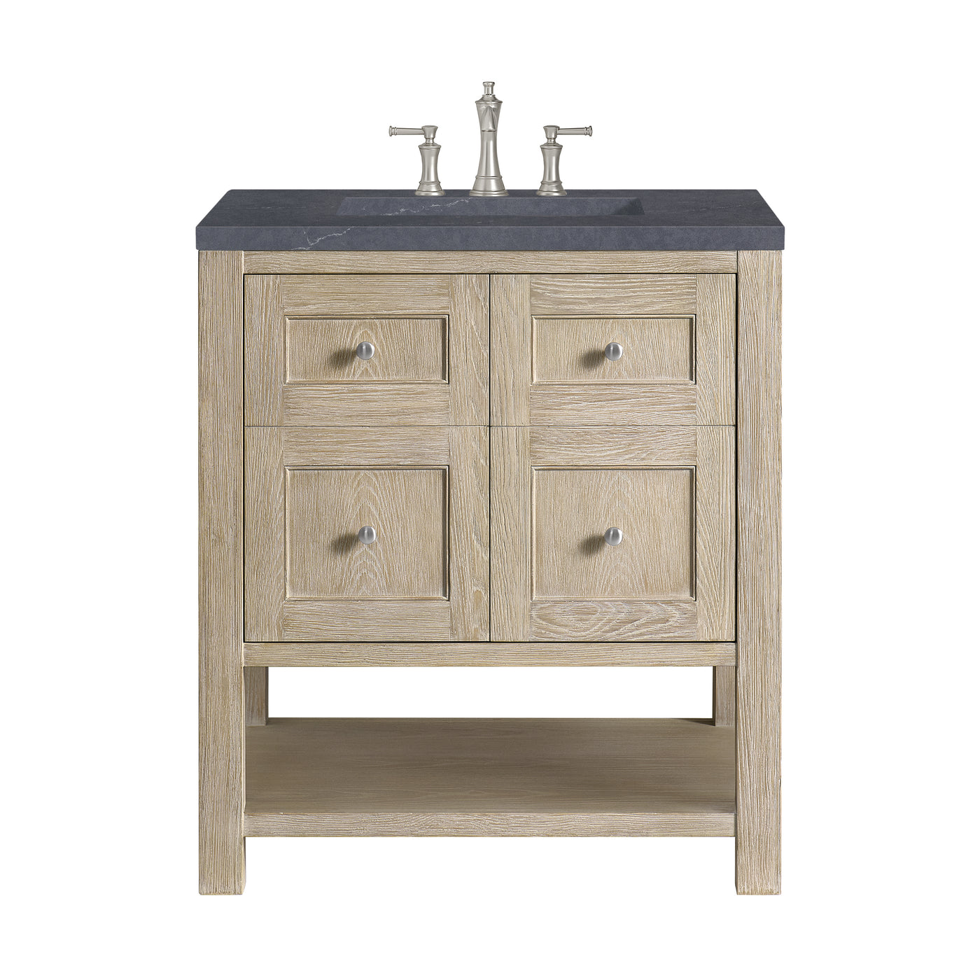 James Martin Breckenridge 30" Single Bathroom Vanity, Whitewashed Oak, view 32