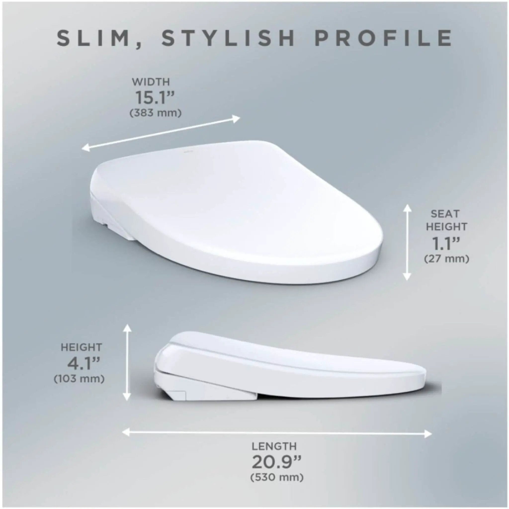 [SW4726] TOTO S7 Washlet Elongated Bidet Toilet Seat With EWater & Manual Classic/Contemporary Lid (SAK54821) by SAKSBY WHOLESALE