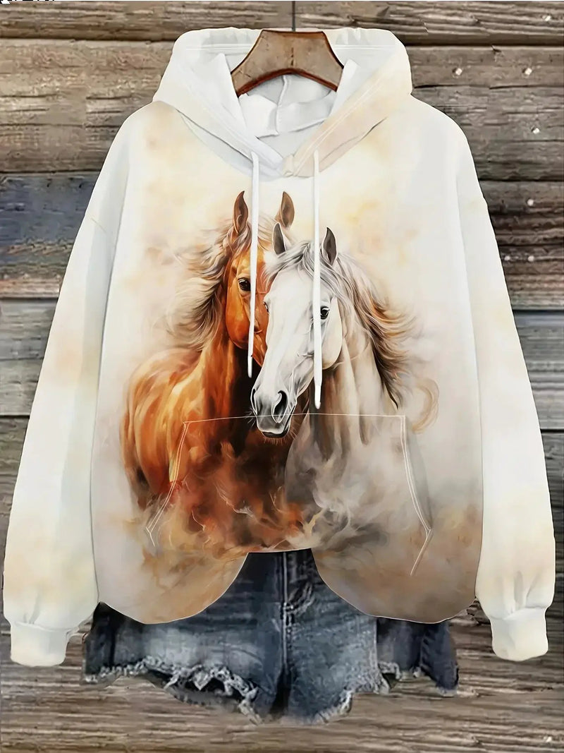 Sweatshirt - Casual Cotton Crew Neck by House Of Avana