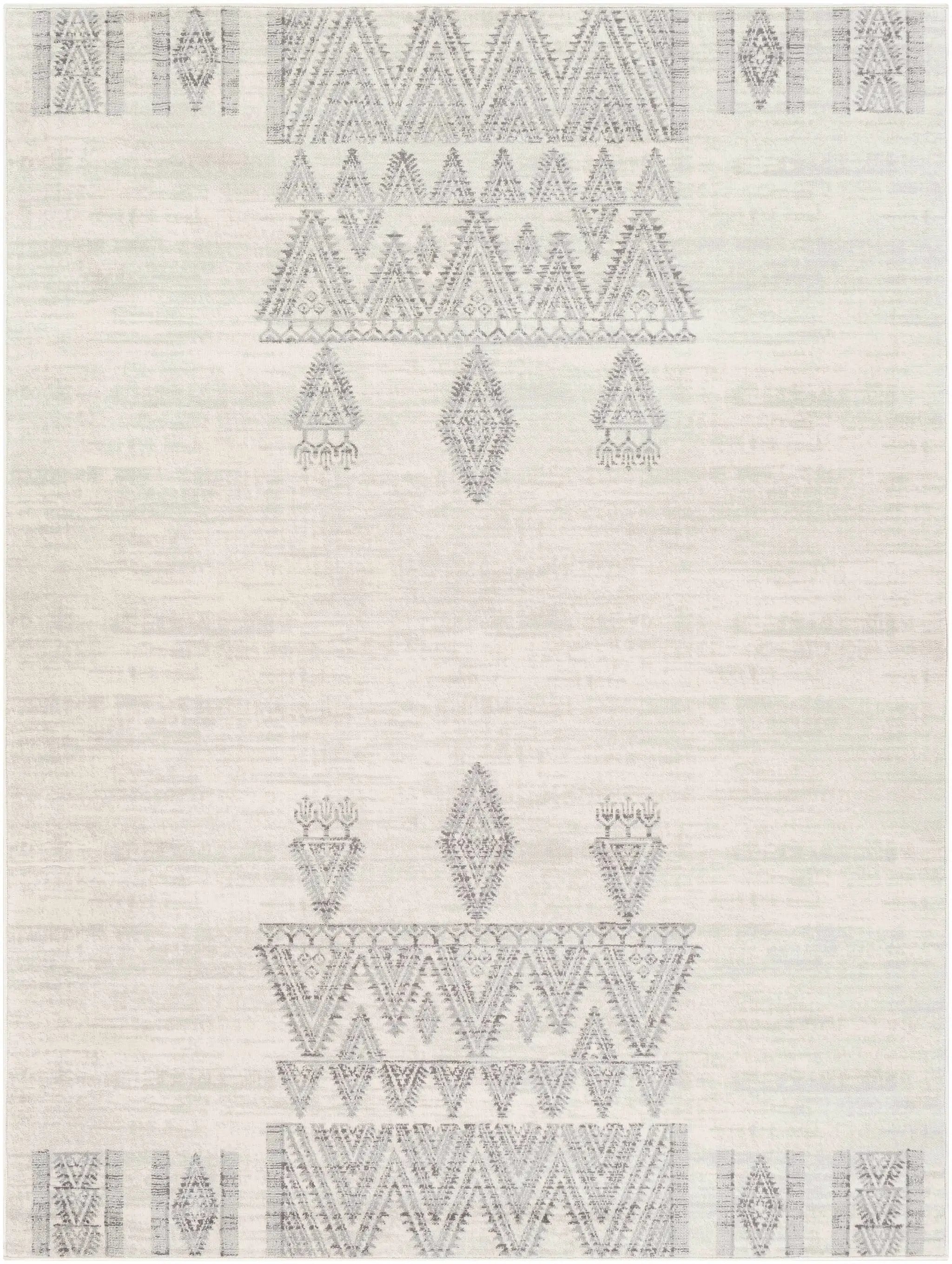 Wakita Light Gray Tribal Rug by Boutique Rugs