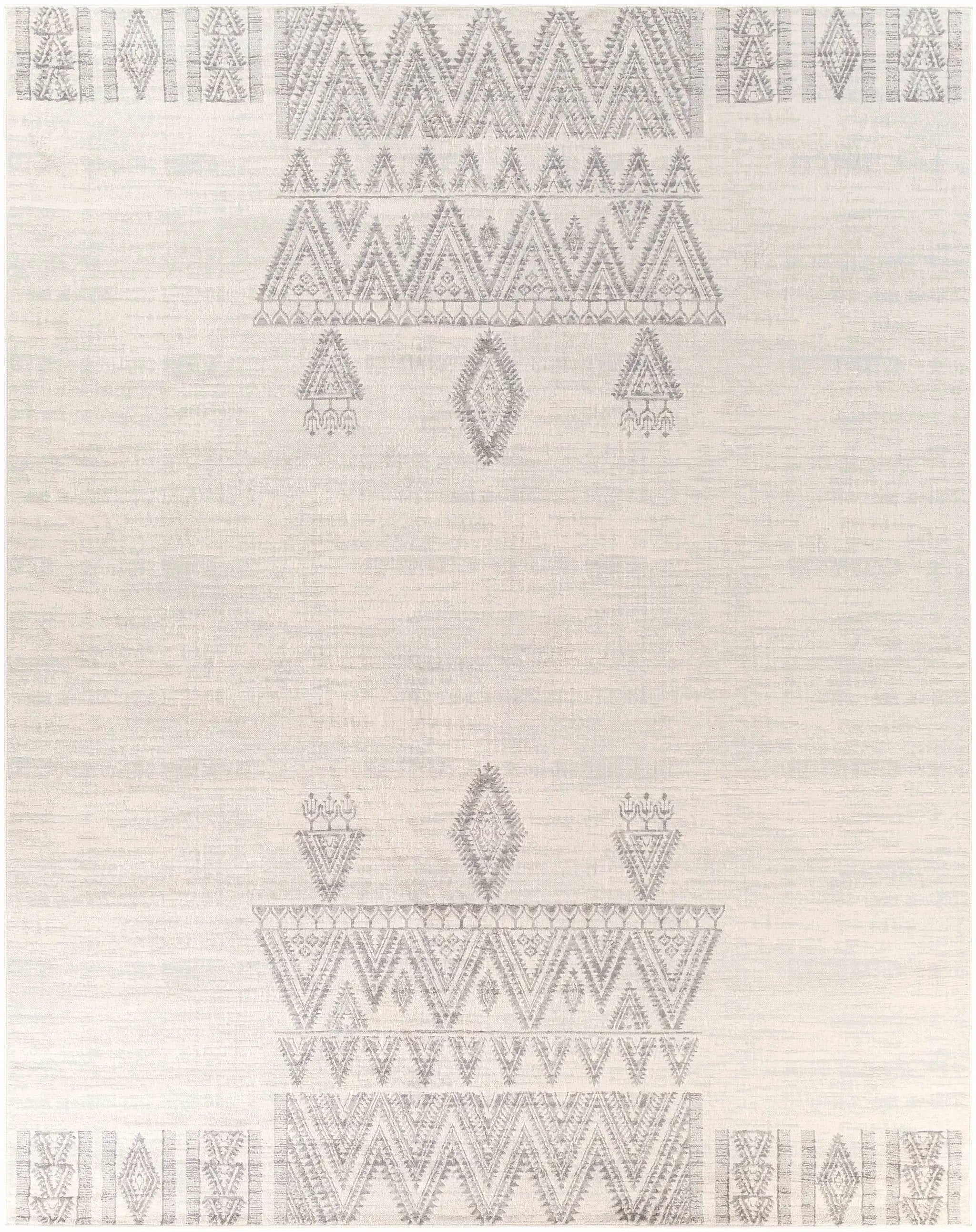 Wakita Light Gray Tribal Rug by Boutique Rugs
