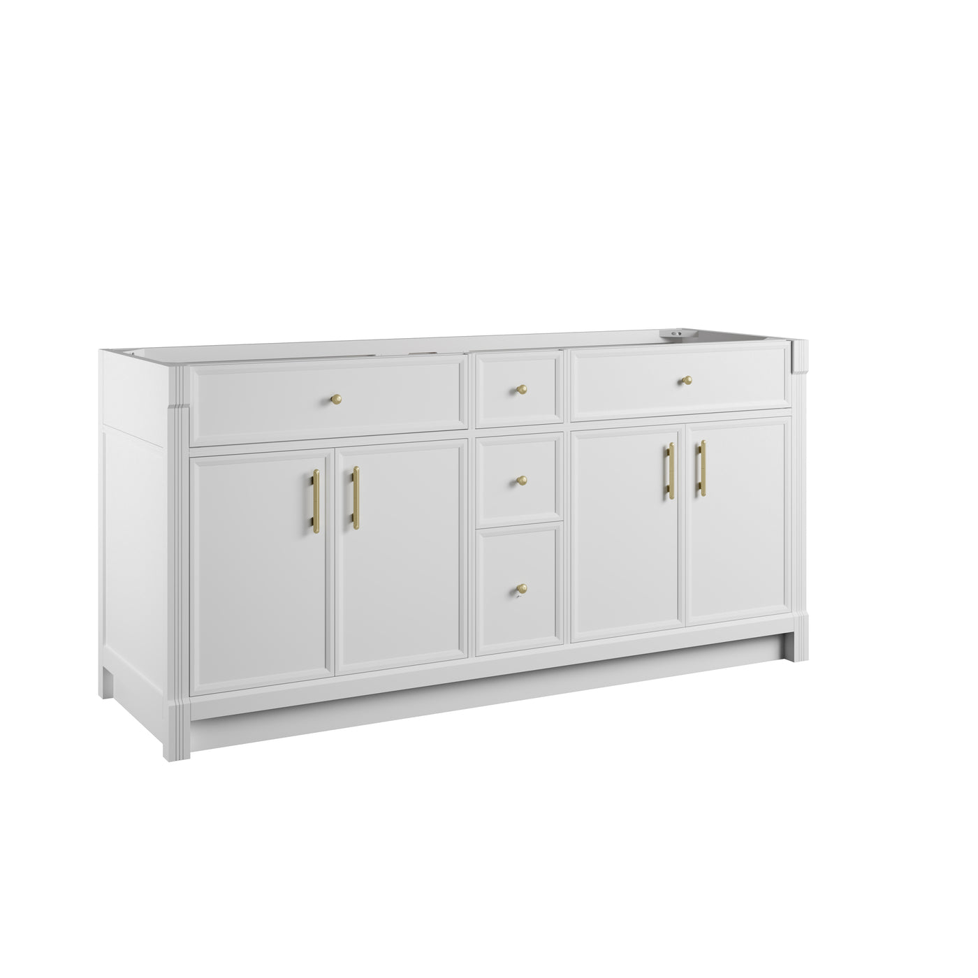 James Martin Bellshire 72" Double Bathroom Vanity, Bright White, view 18