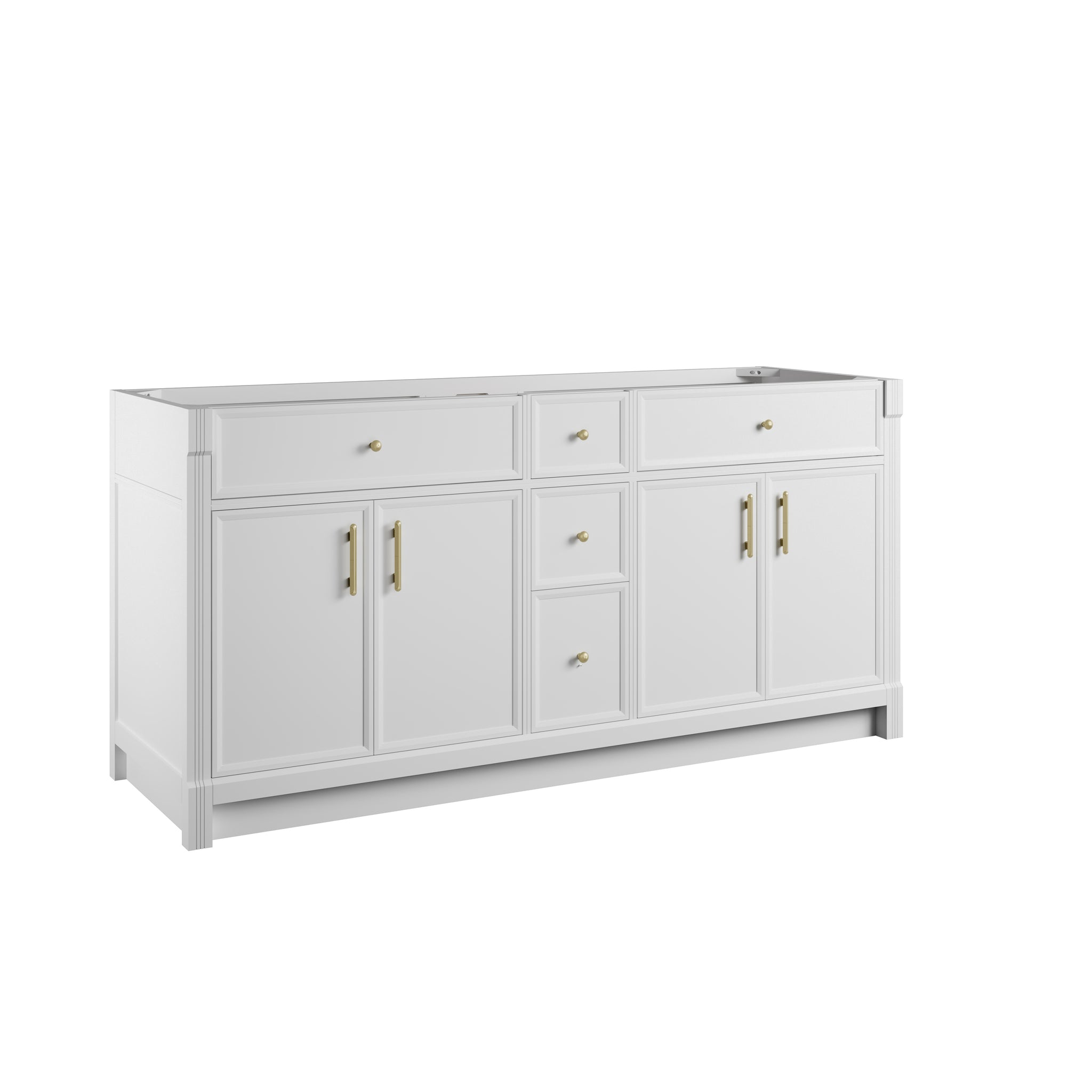 James Martin Bellshire 72" Double Bathroom Vanity, Bright White, view 18