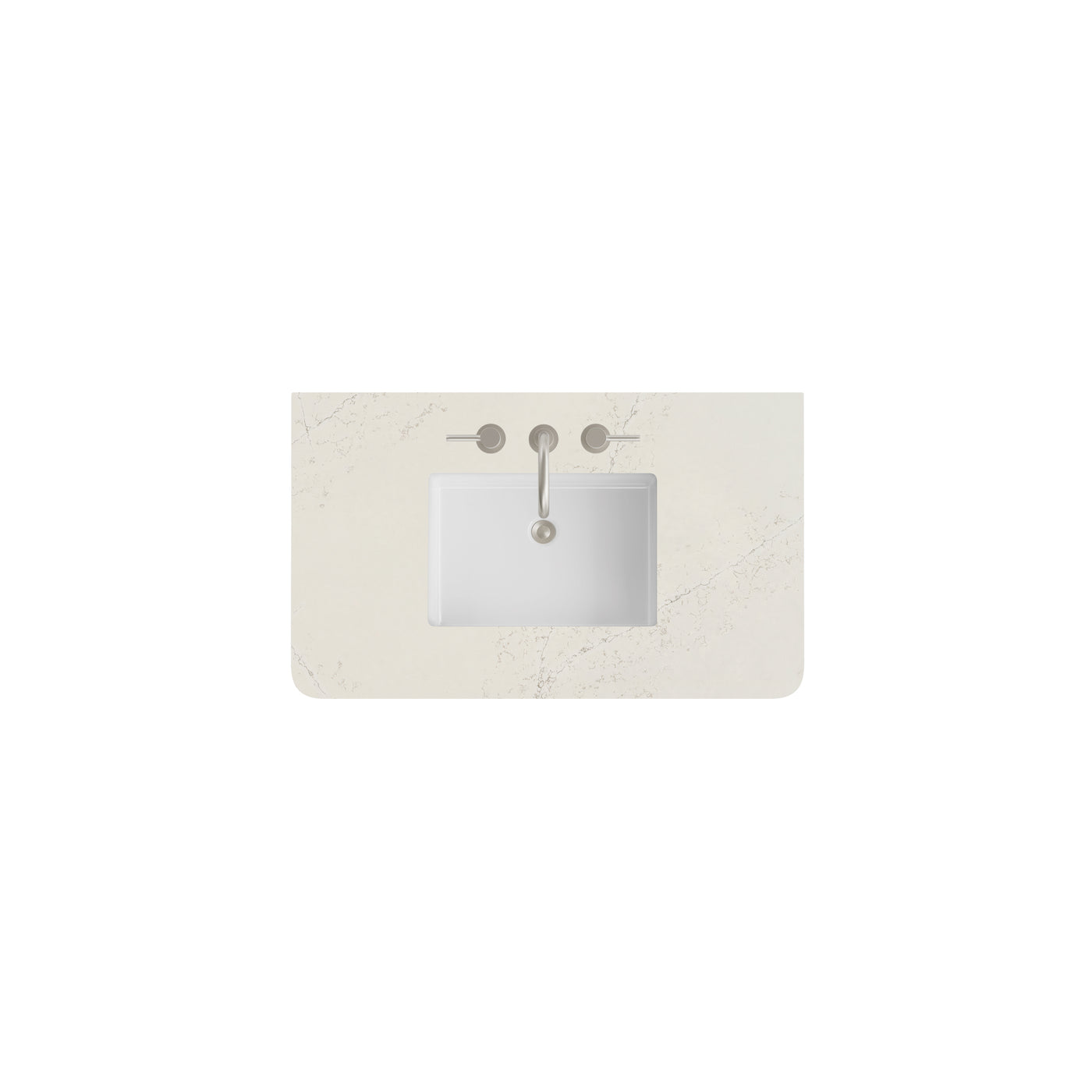 James Martin 36" Single Vanity Top with Siberian (Radius Cut, Widespread) countertop