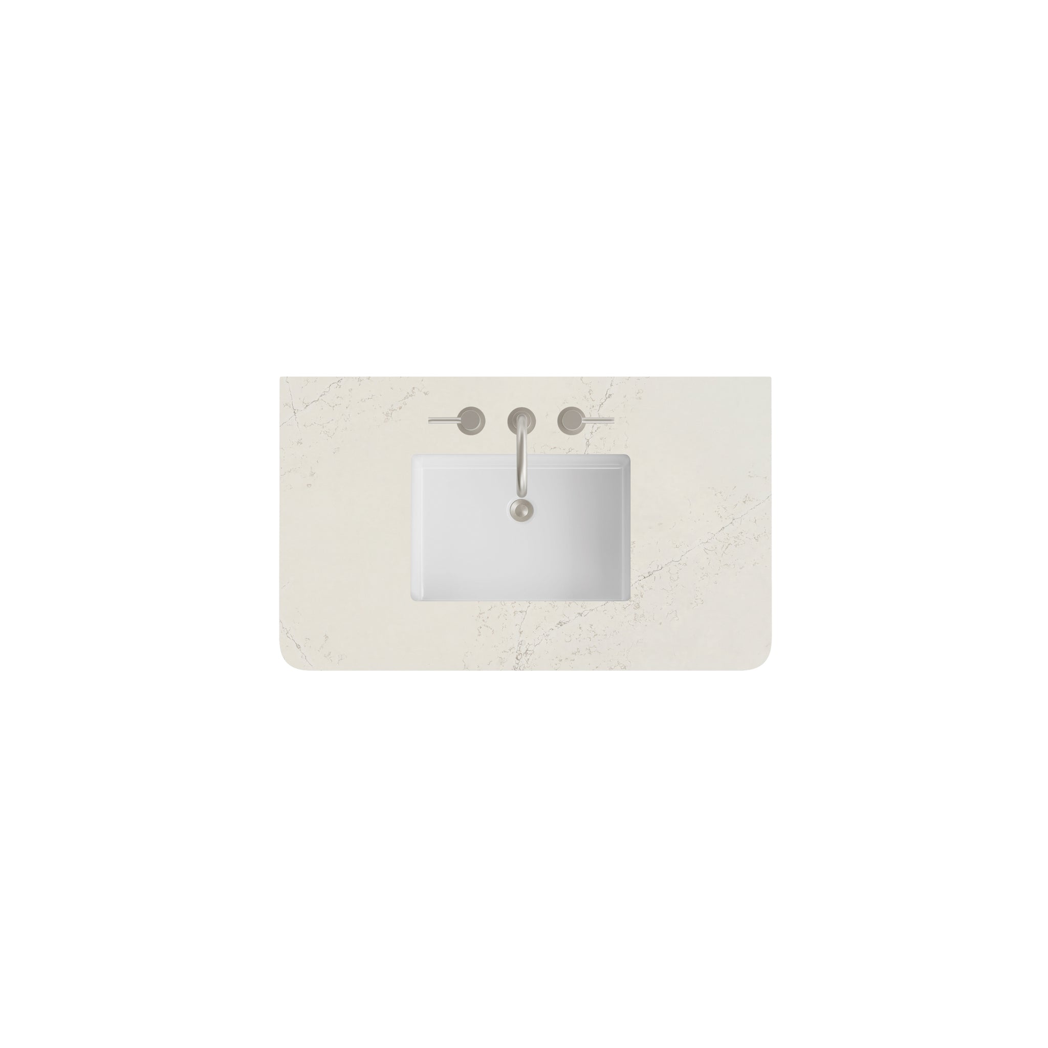 James Martin 36" Single Vanity Top with Siberian (Radius Cut, Widespread) countertop