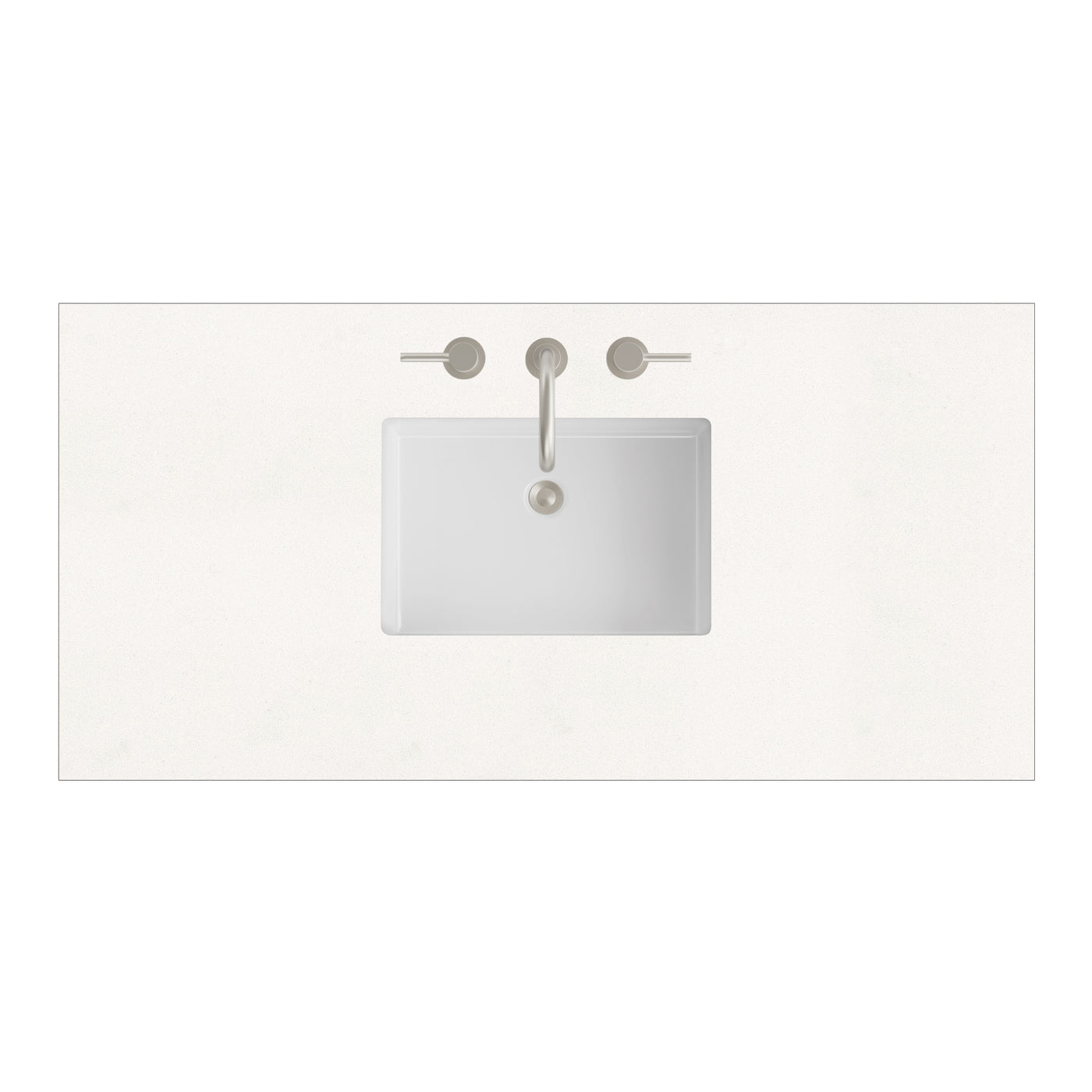 James Martin 48" Single Vanity Top with White Zeus countertop