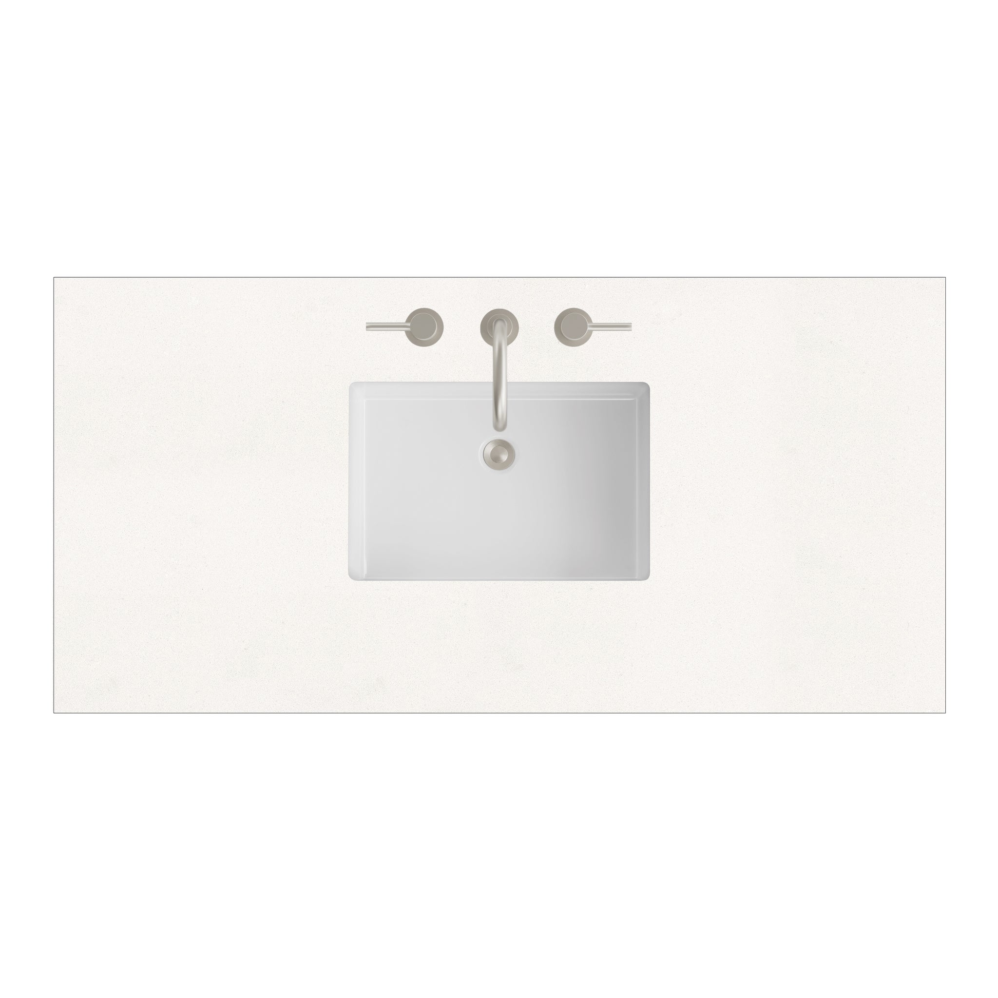 James Martin 48" Single Vanity Top with White Zeus countertop