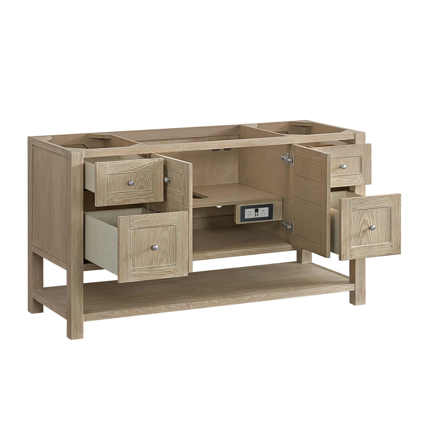 James Martin Breckenridge 60" Single Bathroom Vanity, Whitewashed Oak, view 20