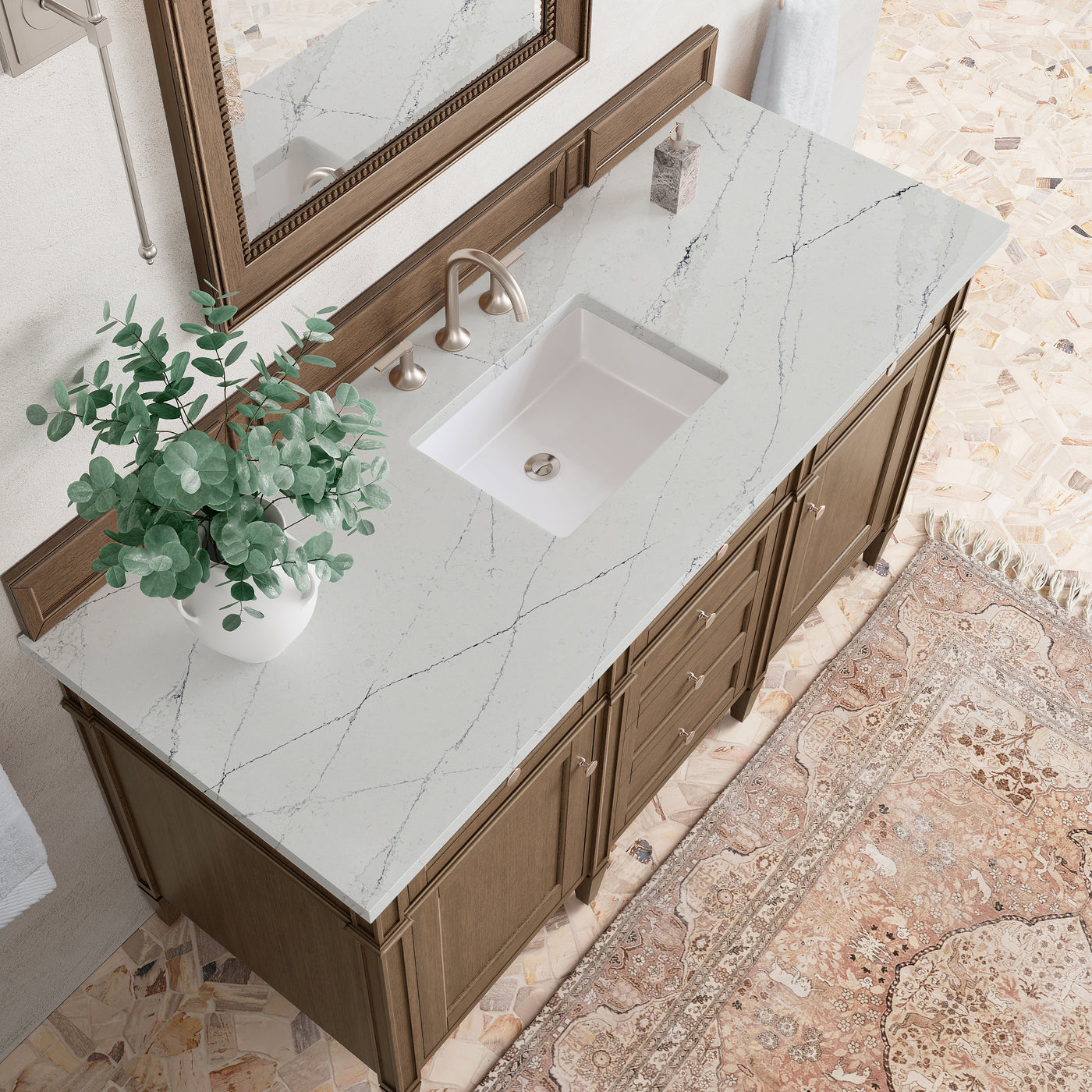 James Martin Brittany 60" Single Bathroom Vanity, Saddle Brown, view 29
