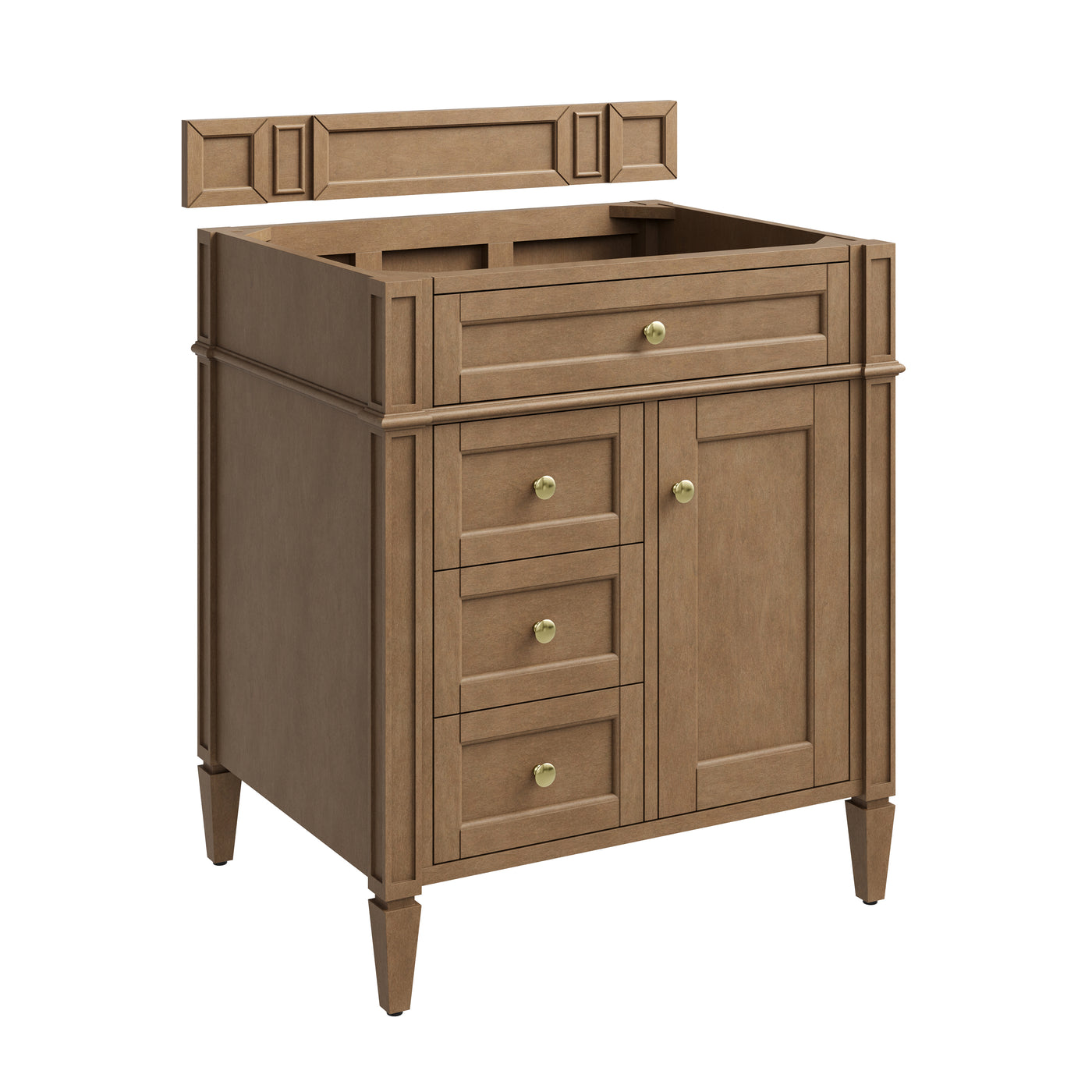 James Martin Brittany 30" Single Bathroom Vanity, Pecan, view 14