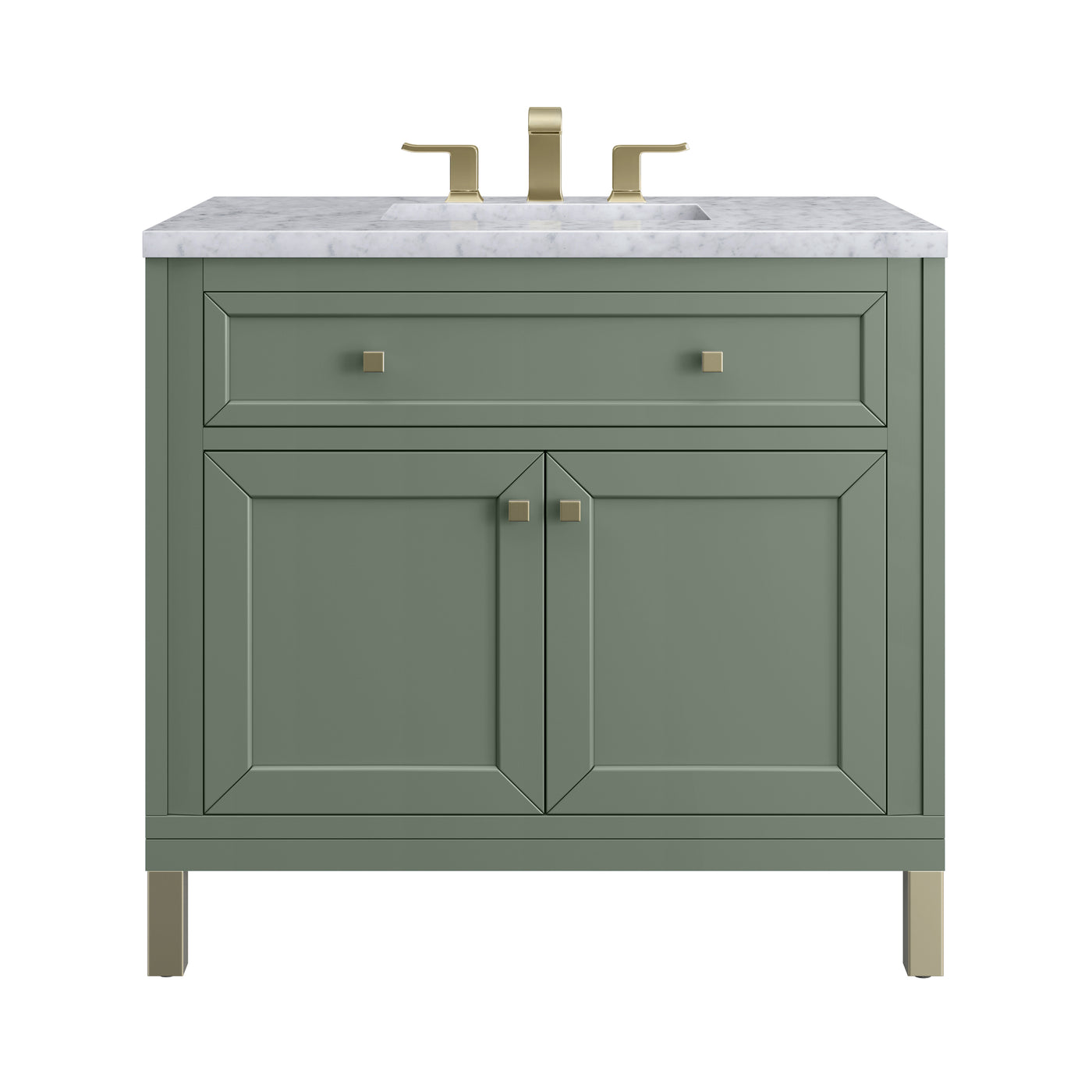 James Martin Chicago 36" Single Bathroom Vanity, Smokey Celadon, view 33